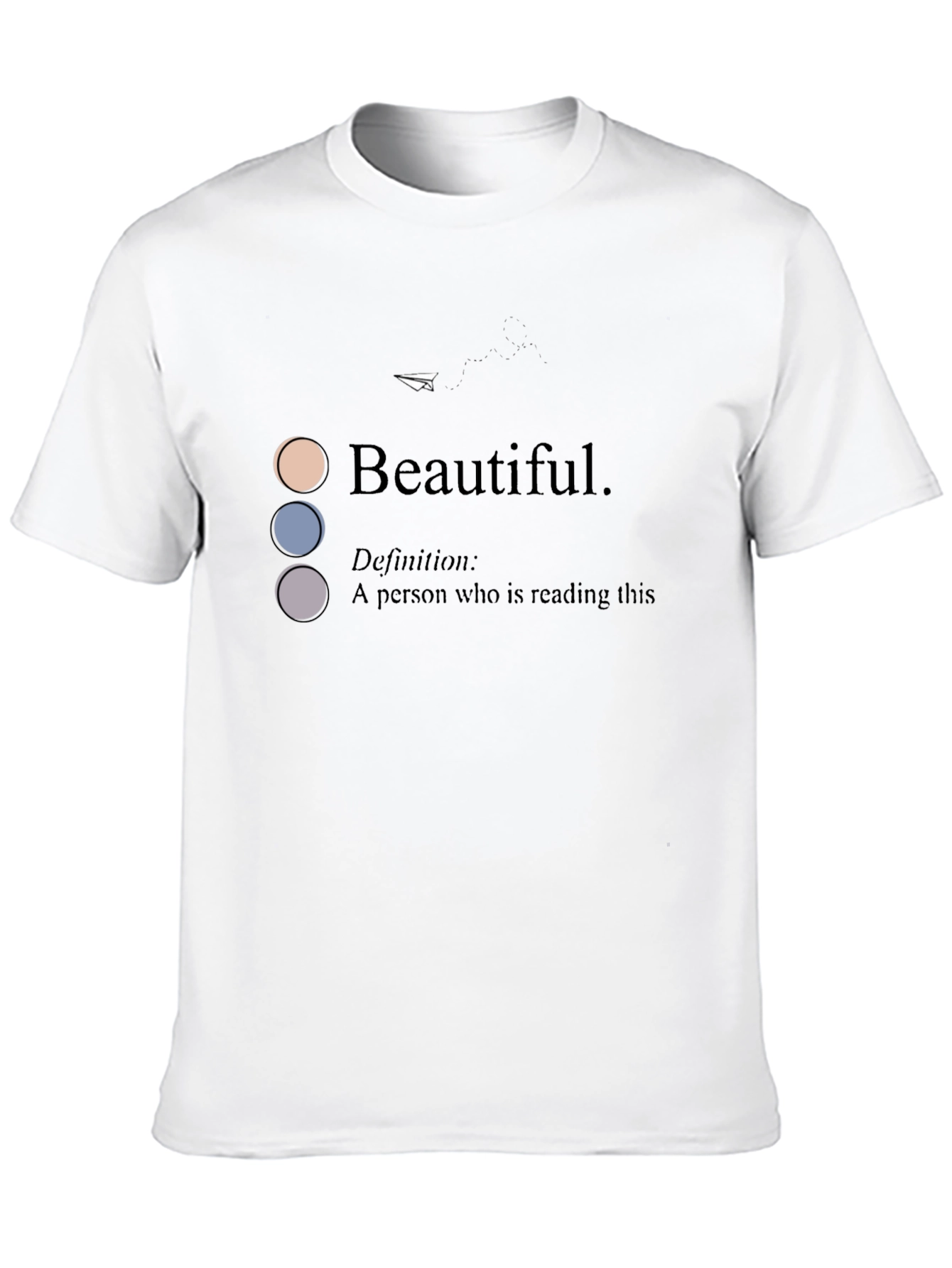 Camiseta Negra con Diseño Beautiful para Hombre