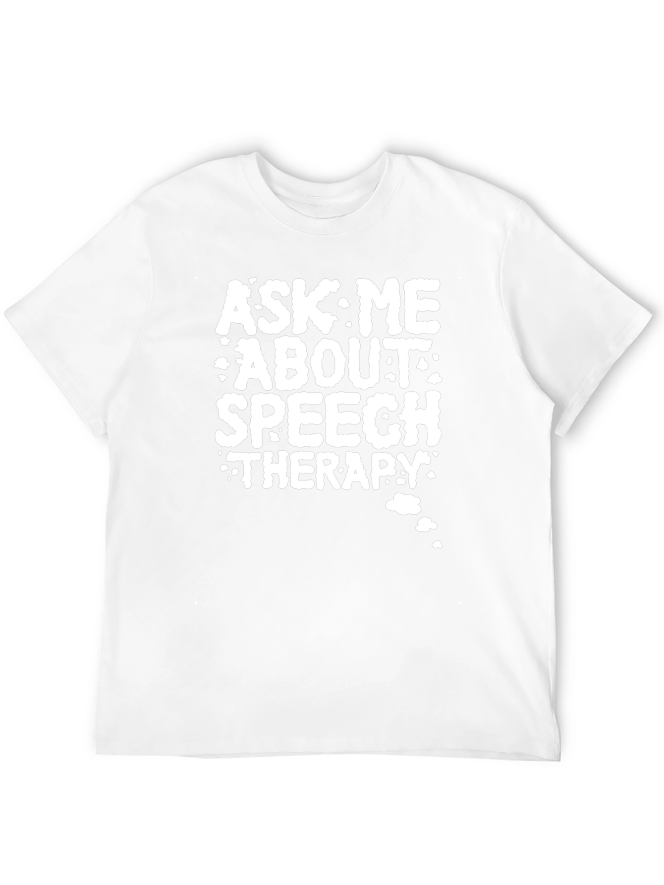 Camiseta Negra: Pregúntame sobre Terapia del Habla