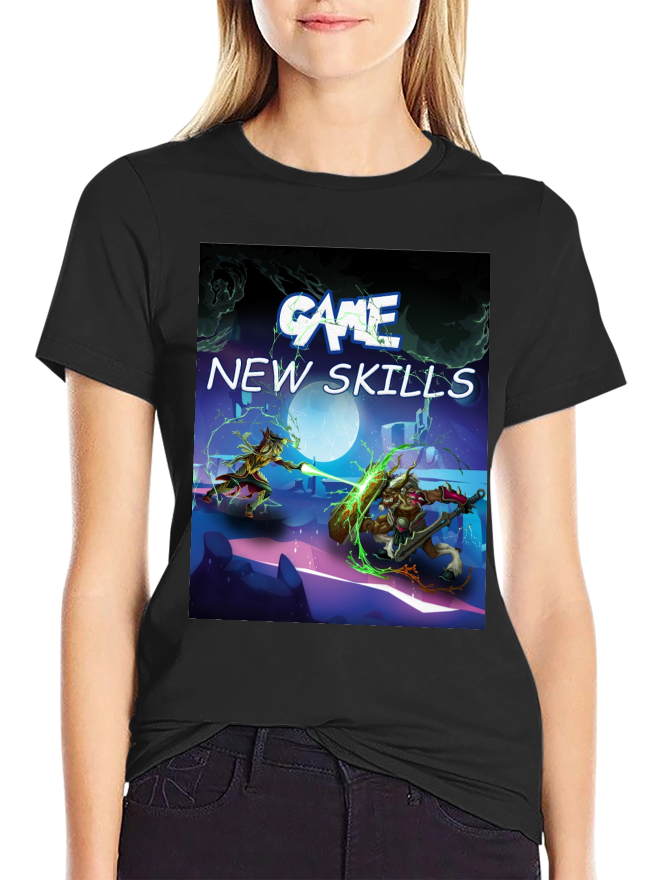 Camiseta Negra Juego - Nuevas Habilidades