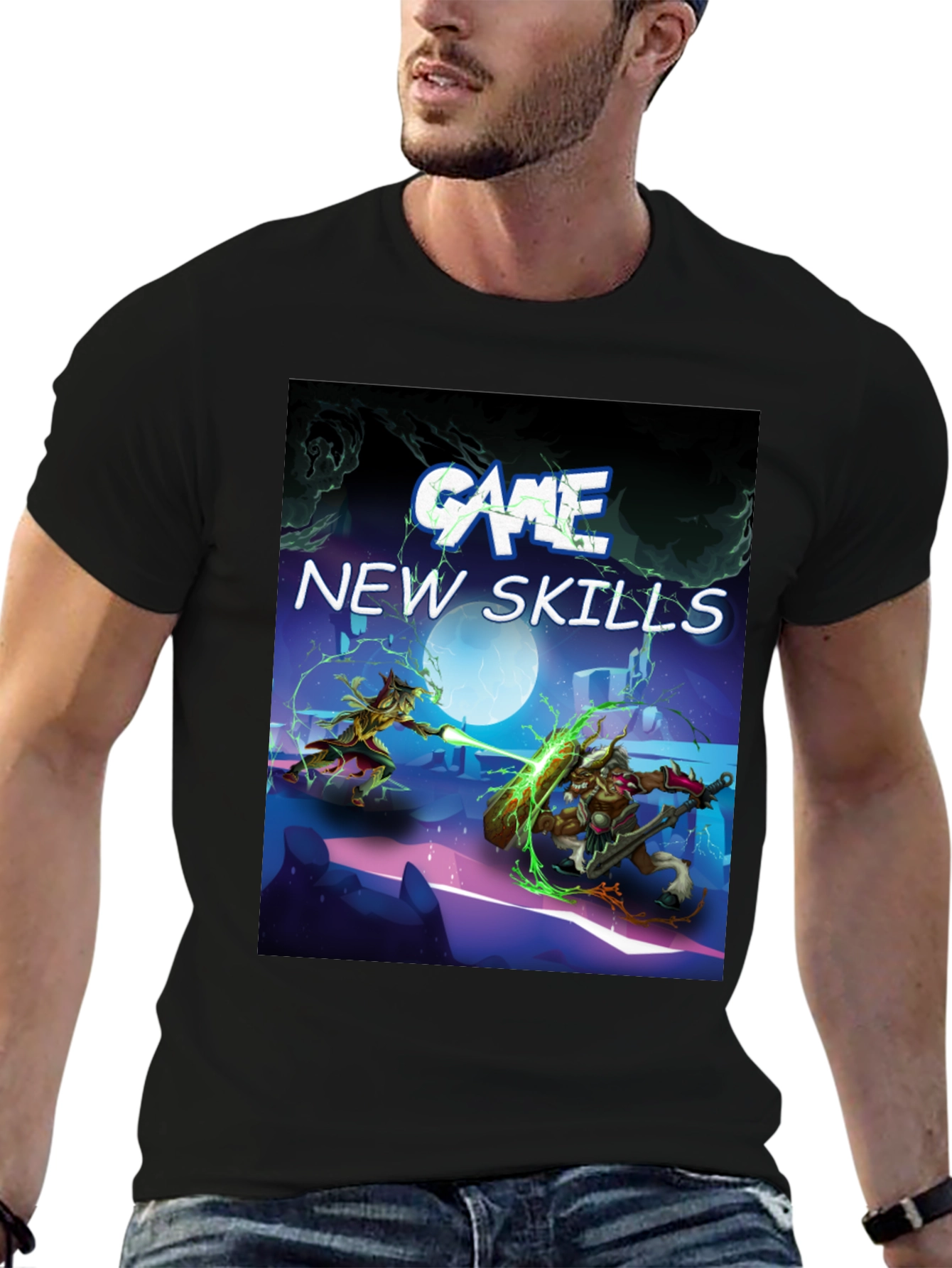 Camiseta Negra Juego - Nuevas Habilidades