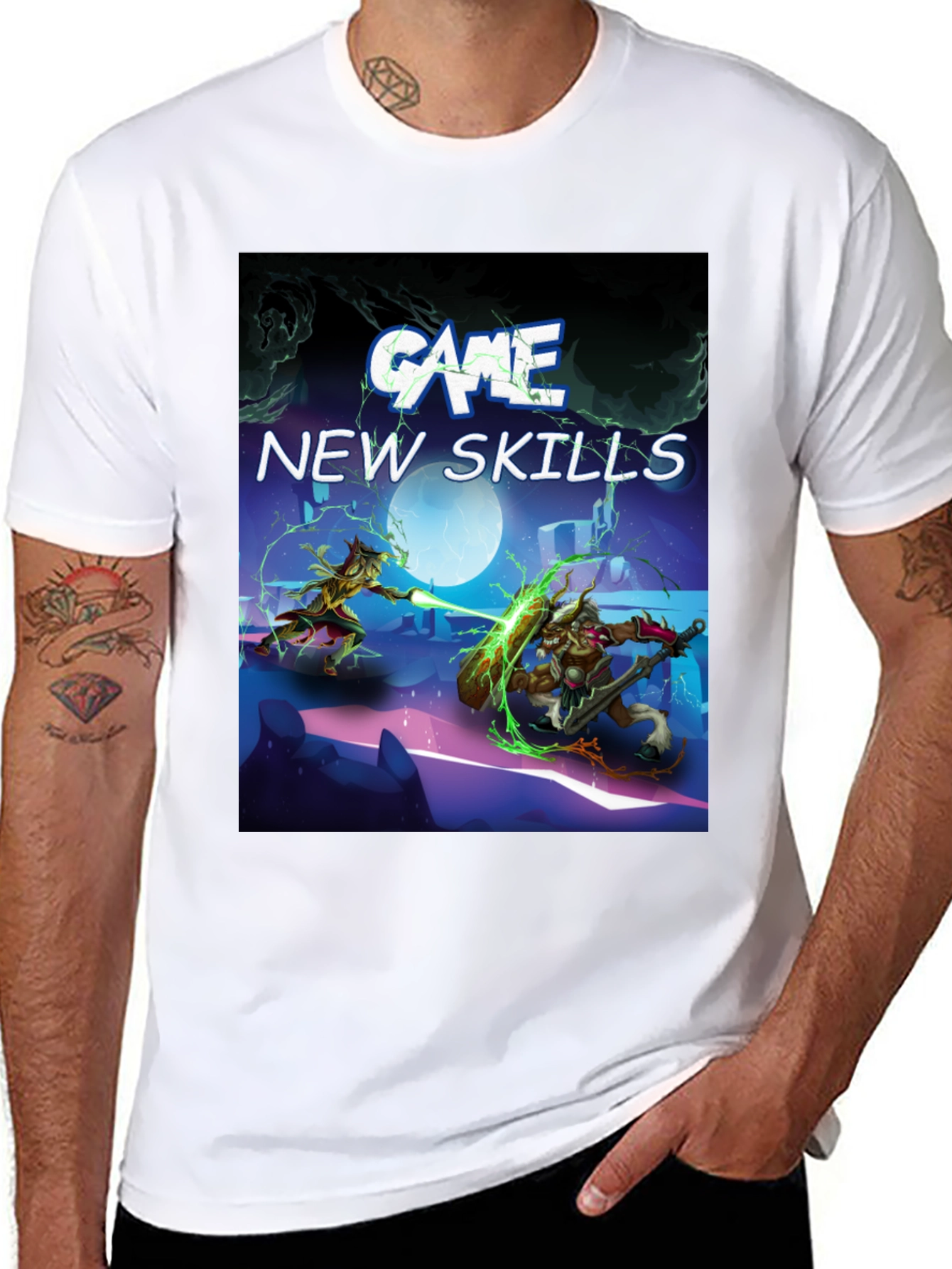 Camiseta Negra Juego - Nuevas Habilidades