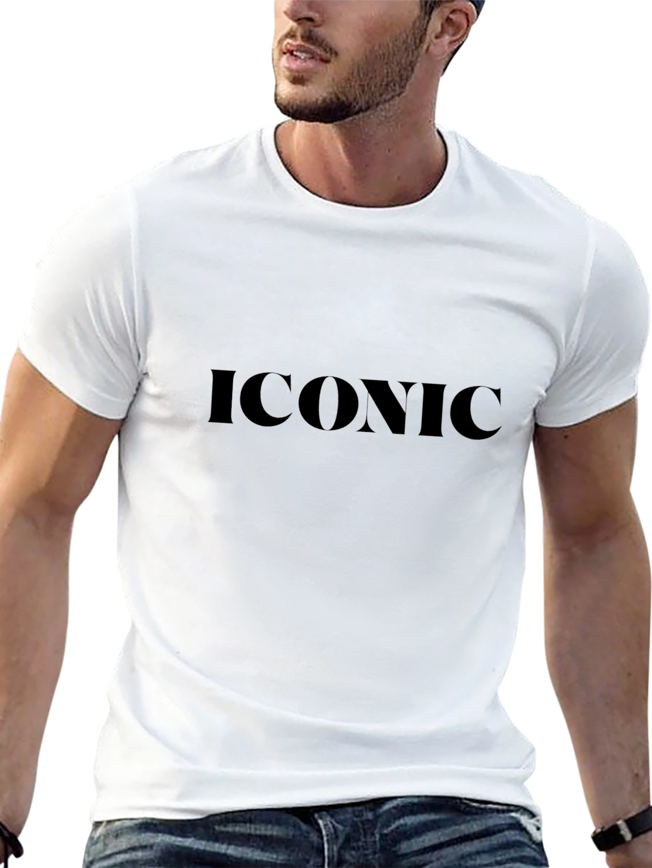 Camiseta Negra Iconic para Hombre
