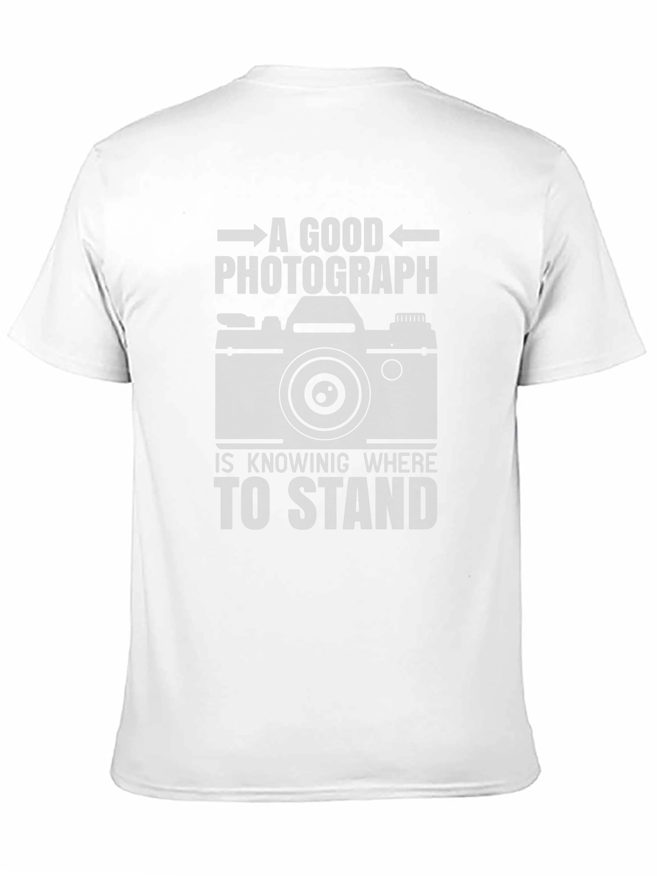 Camiseta Fotografía: Un Buen Fotógrafo