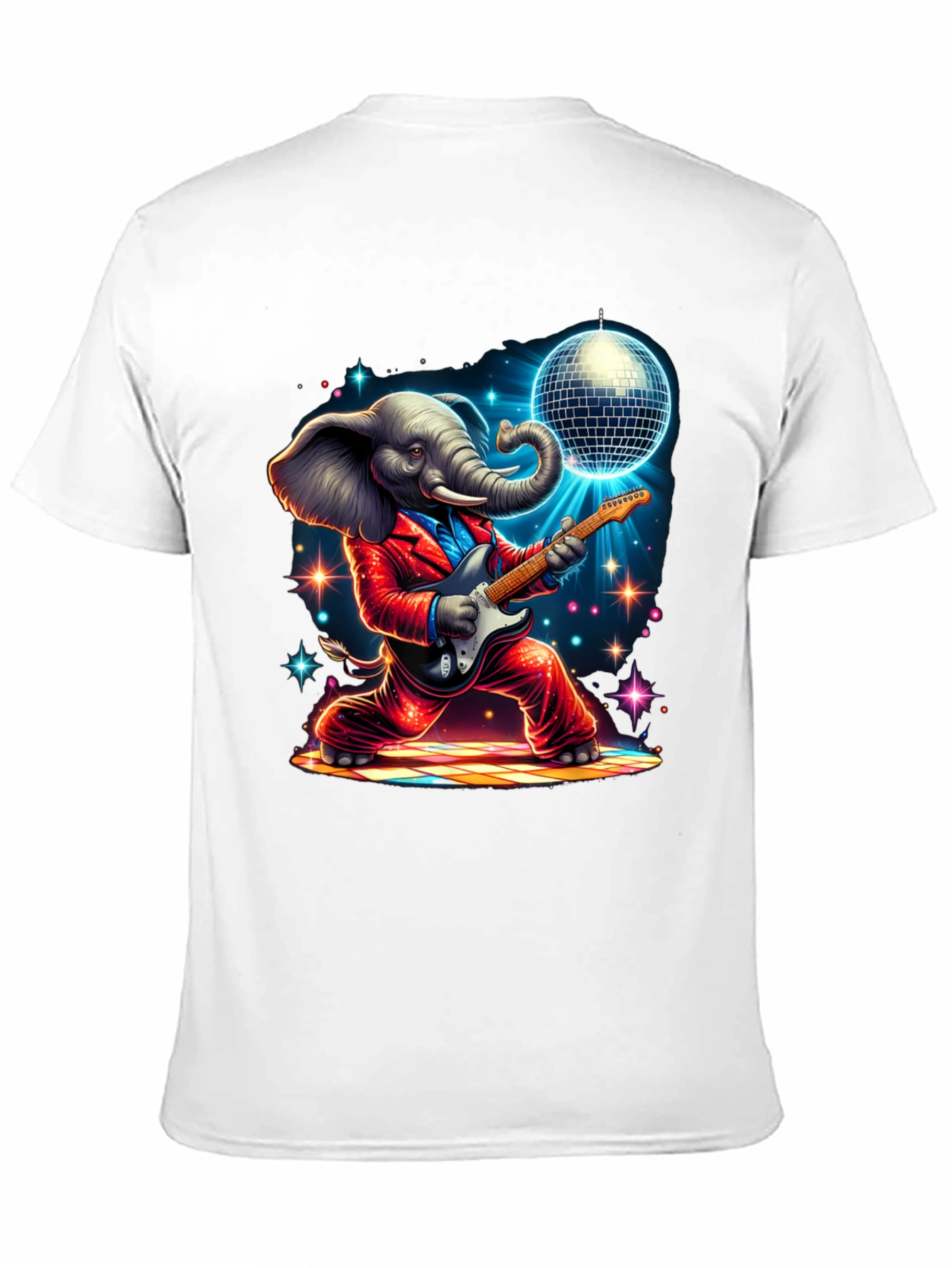 Camiseta Elefante Rockero Disco