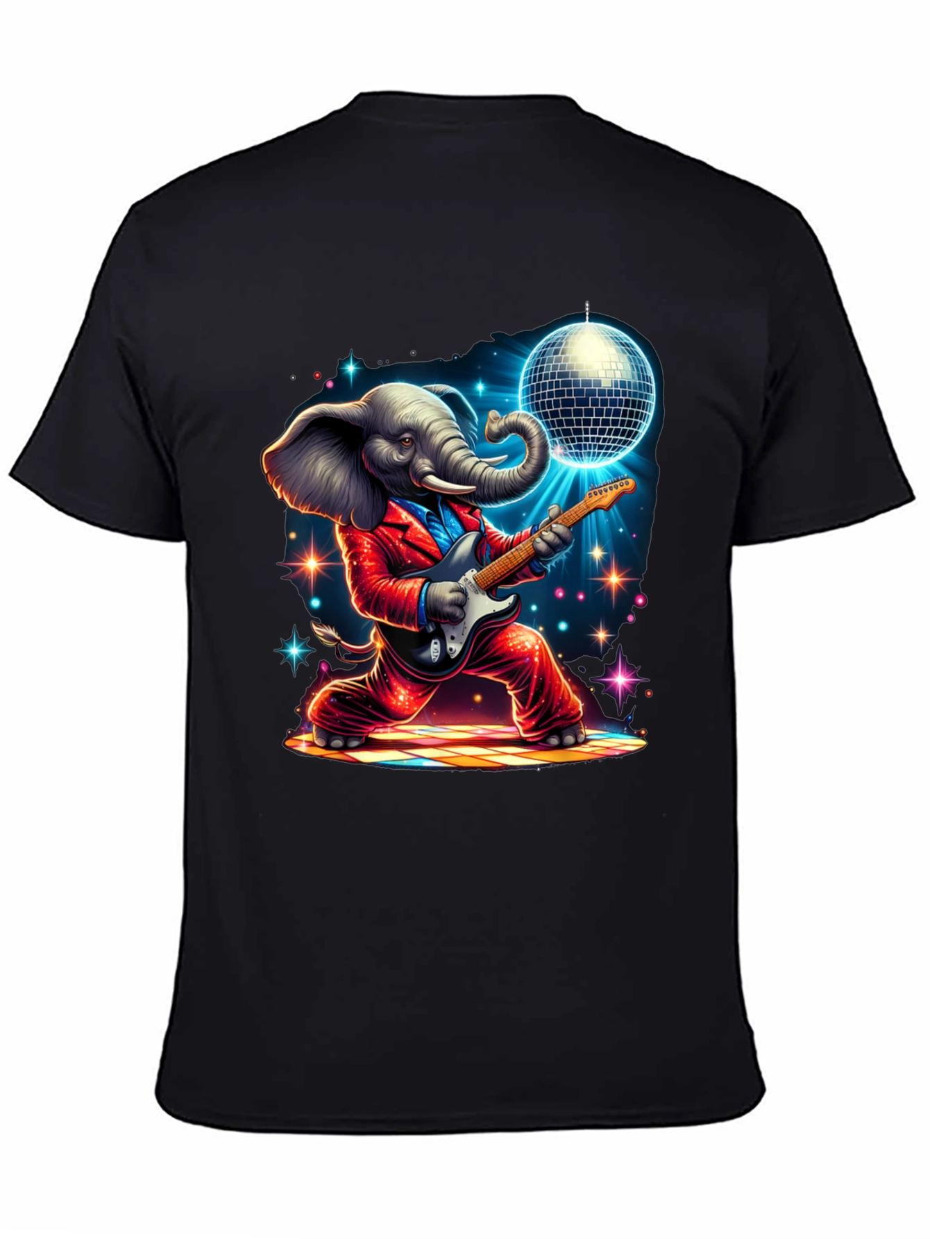 Camiseta Elefante Rockero Disco
