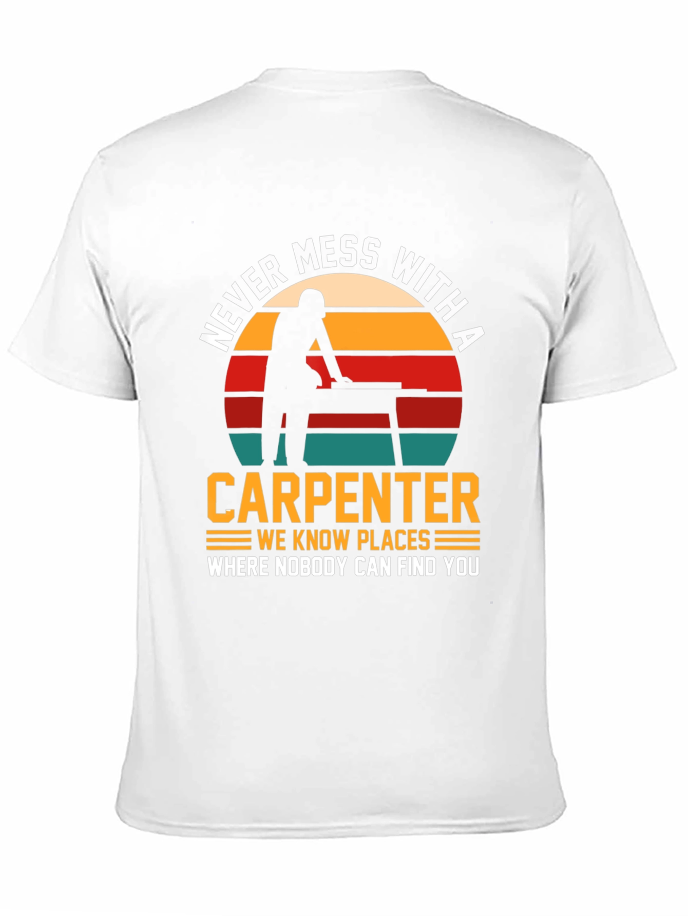 Camiseta Negra: No te Metas con un Carpintero