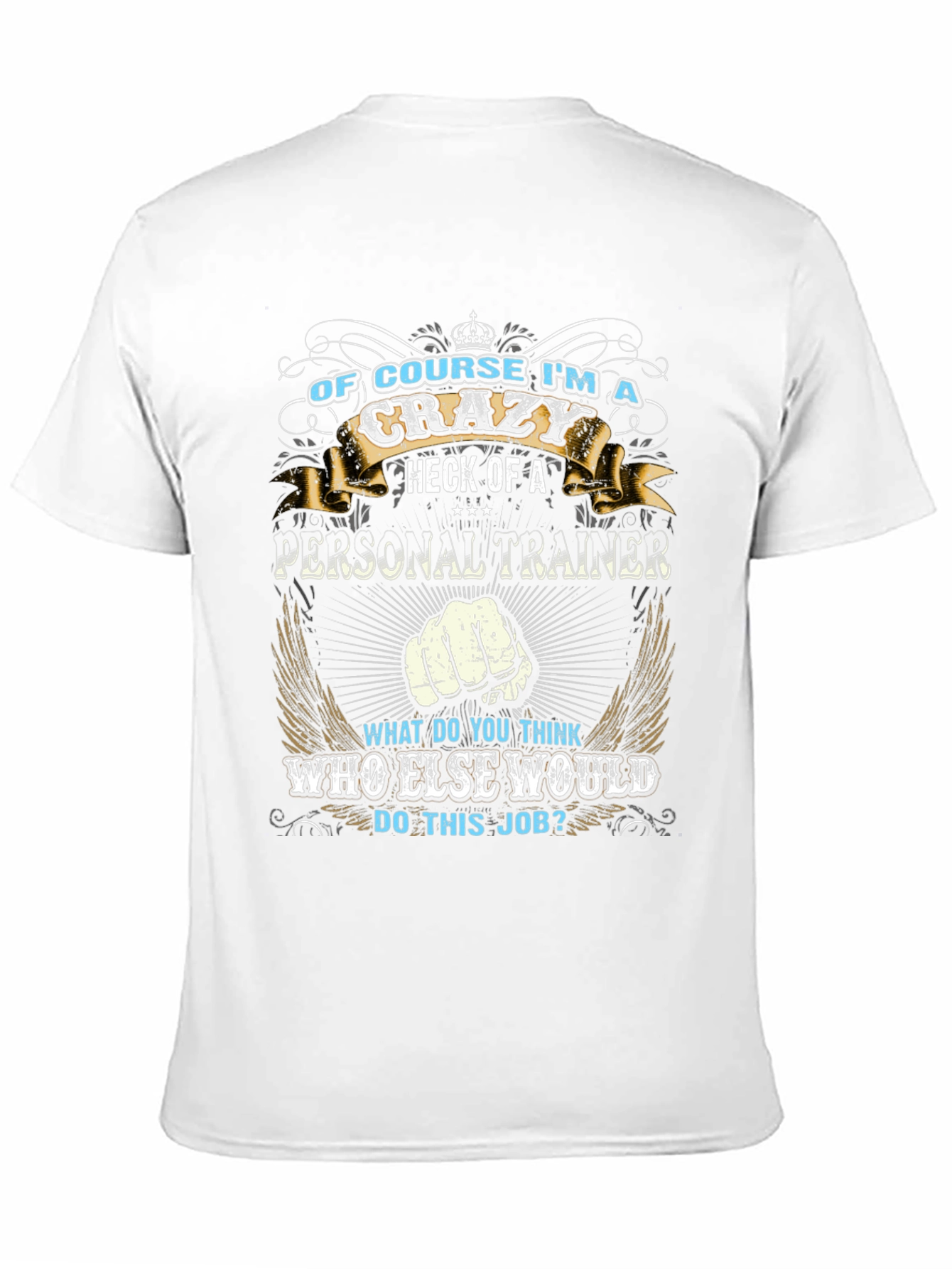 Camiseta Negra: Entrenador Personal Loco