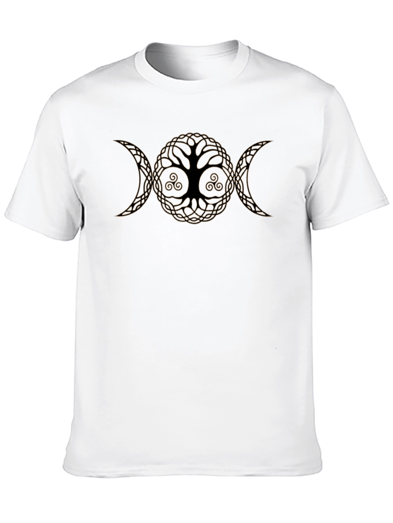 Camiseta Negra Árbol de la Vida Triple Diosa