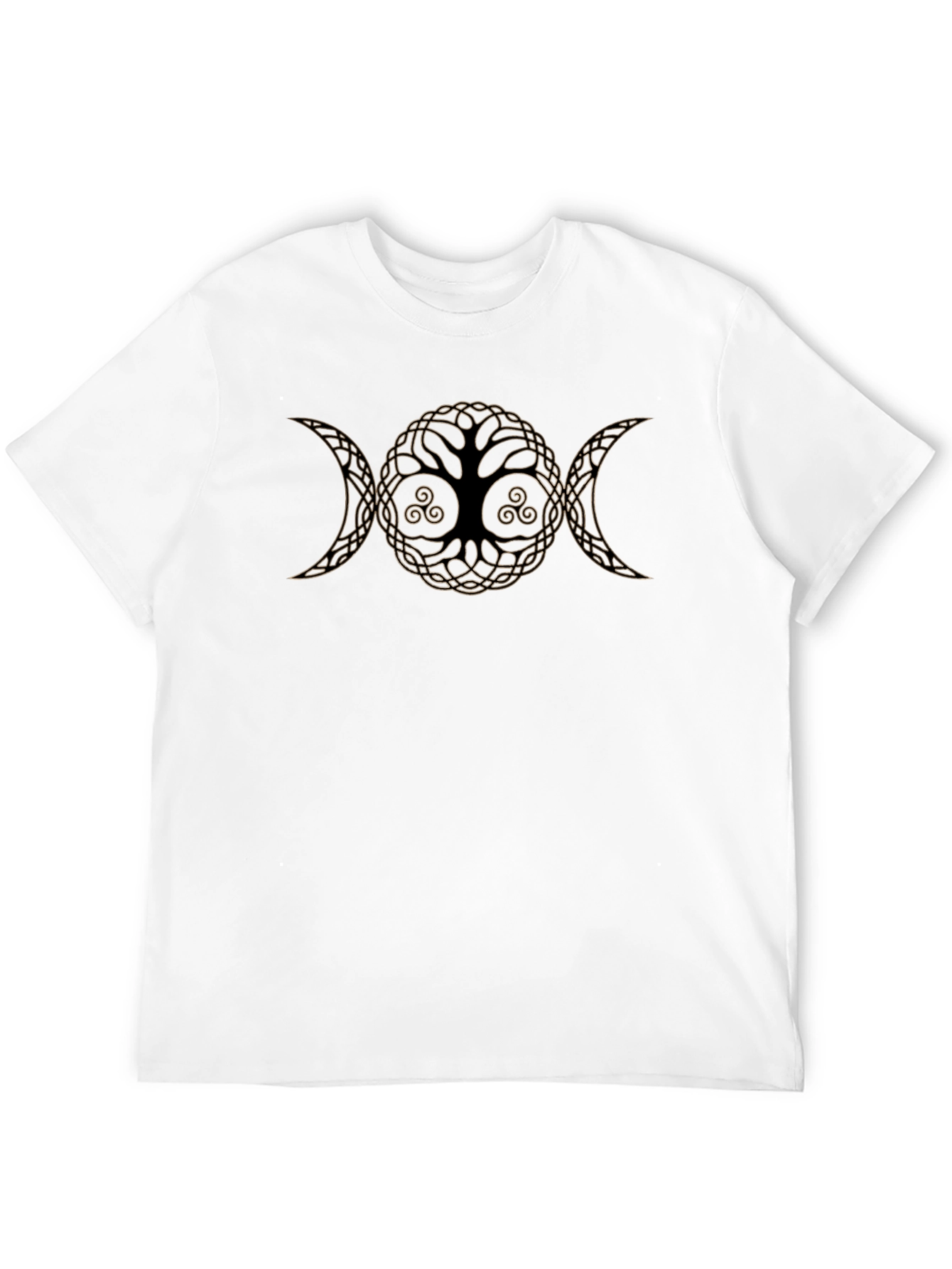 Camiseta Negra Árbol de la Vida Triple Diosa
