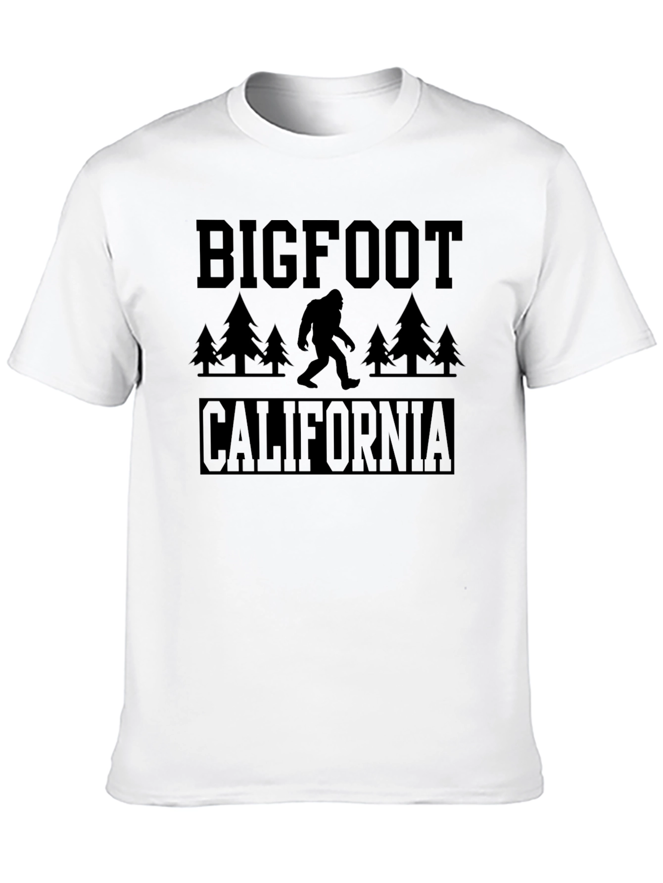 Camiseta Bigfoot California Negra Hombre