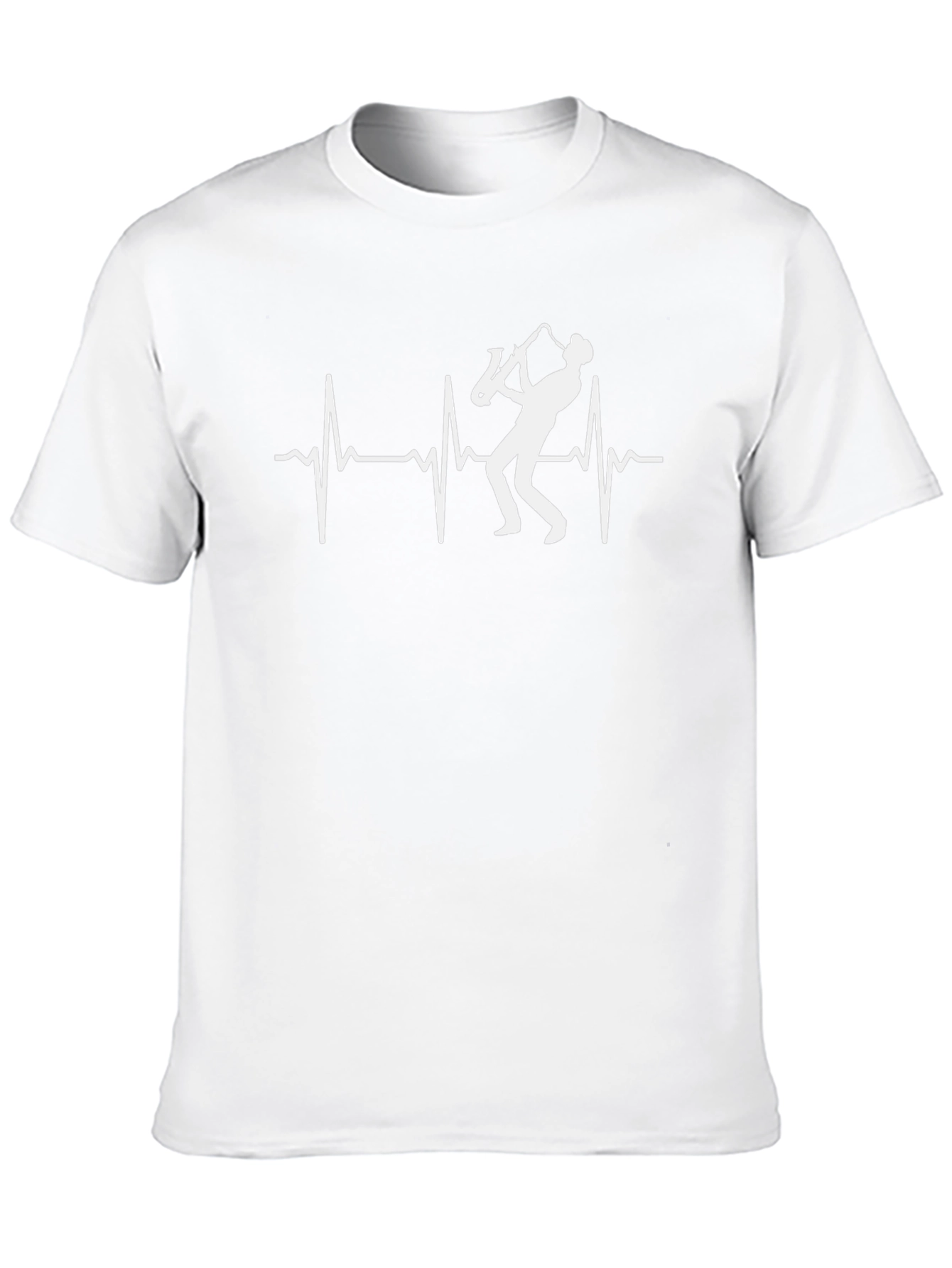 Camiseta Negra Saxofón Pulso Vital