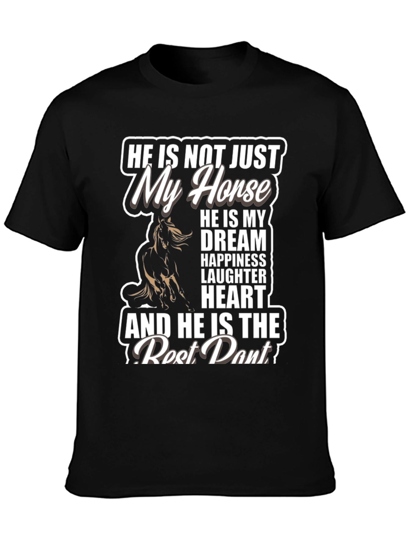 Camiseta Negra Mi Caballo