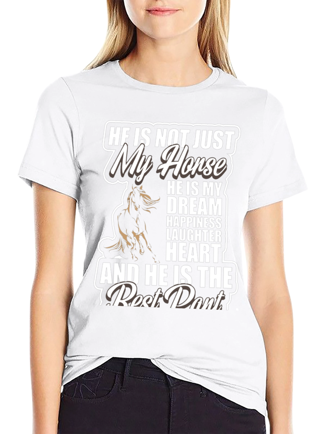 Camiseta Negra Mi Caballo