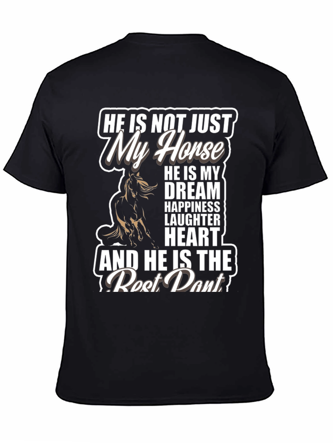 Camiseta Negra Mi Caballo