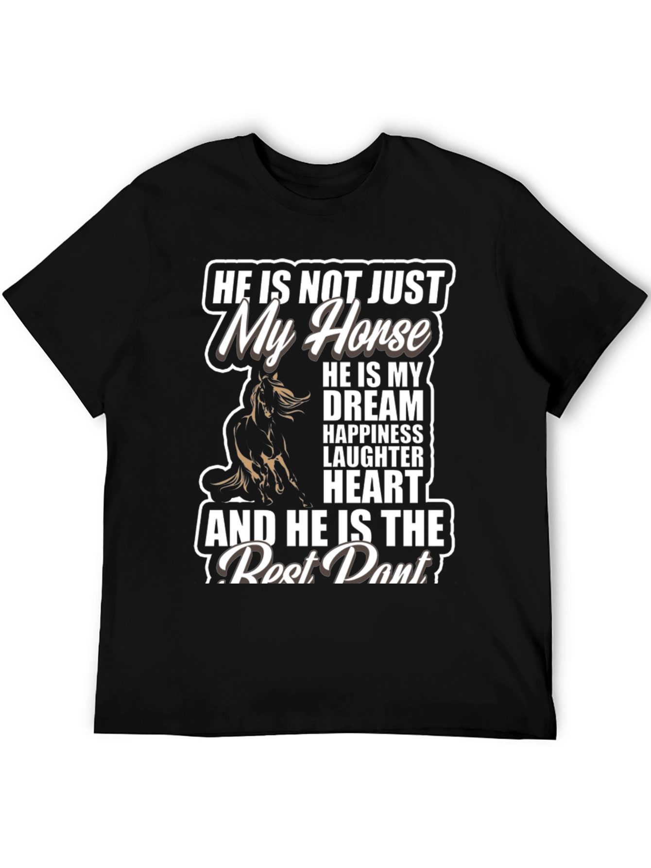 Camiseta Negra Mi Caballo