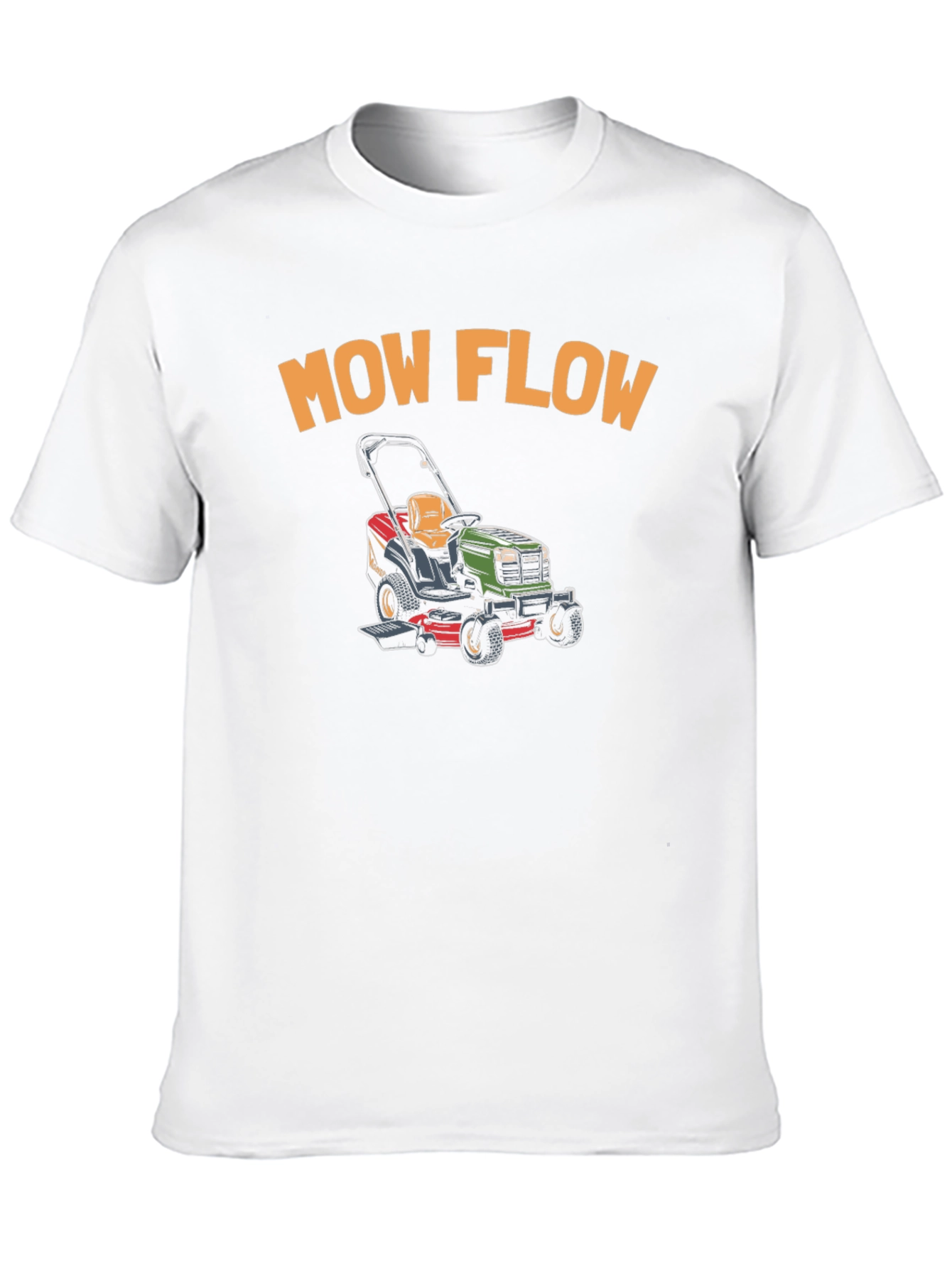 Camiseta Negra Mow Flow para Amantes del Jardín