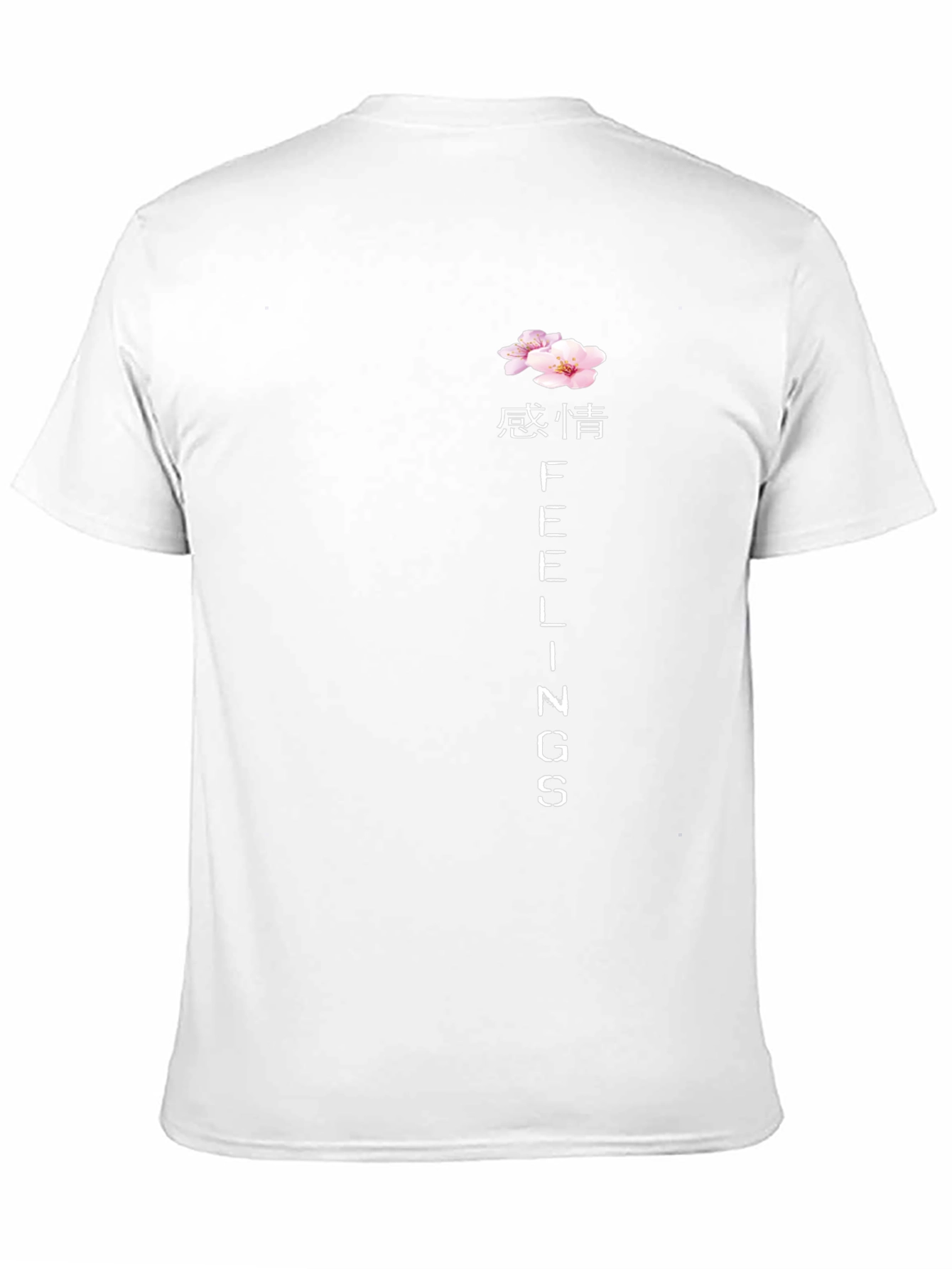 Camiseta Negra Sentimientos Estilo Japonés