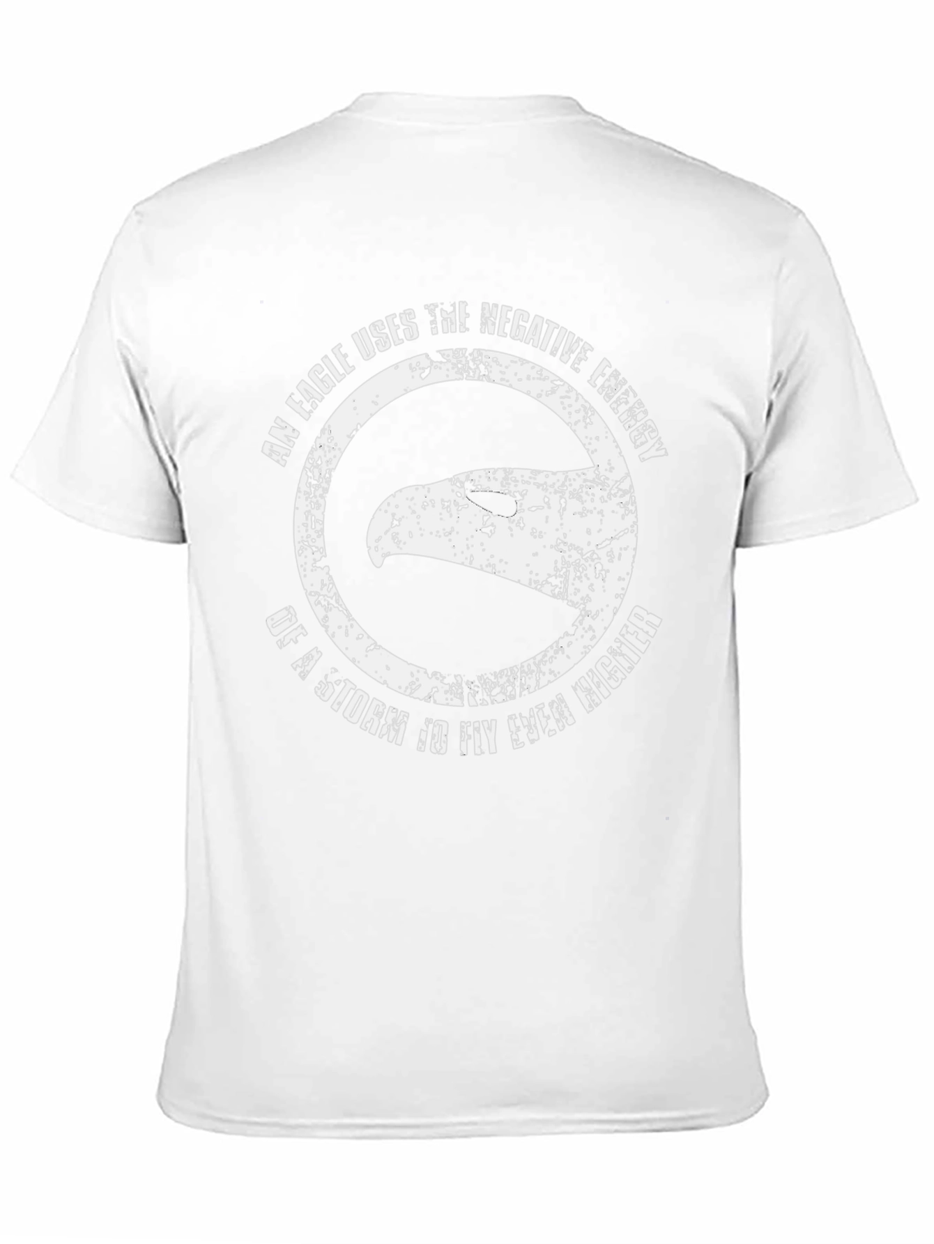 Camiseta Negra con Diseño de Águila Motivacional