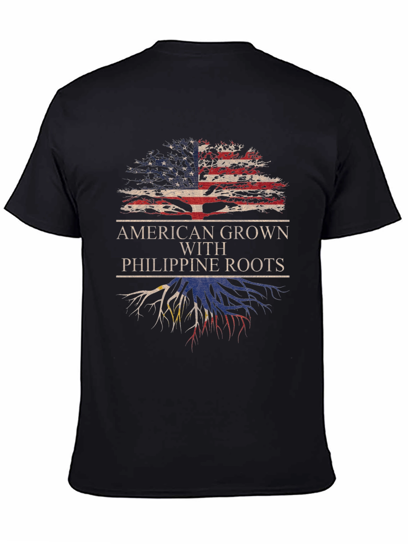 Camiseta American Grown With Philippine Roots