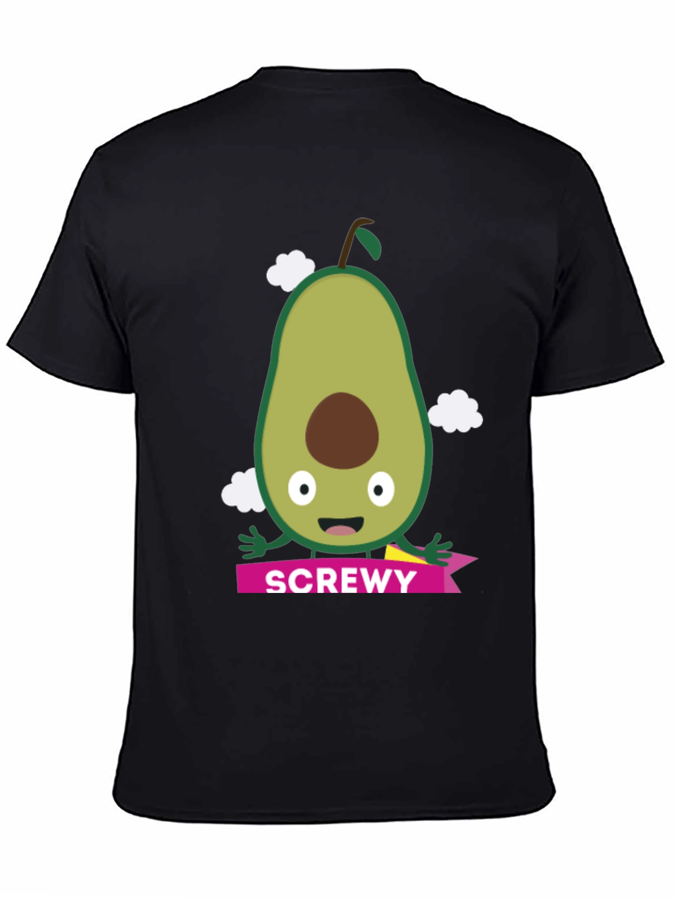 Camiseta Negra con Aguacate SCREWY