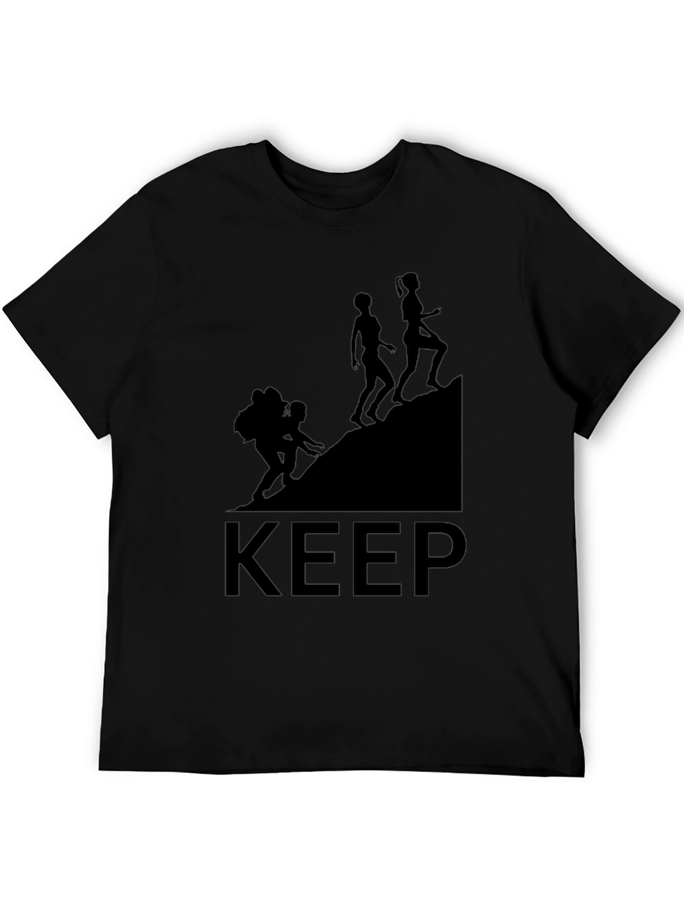 Camiseta Negra Keep Climbing