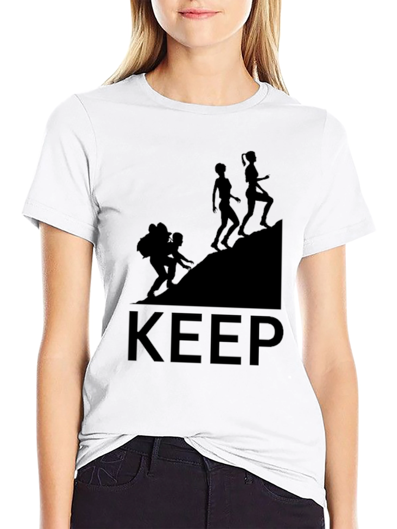 Camiseta Negra Keep Climbing