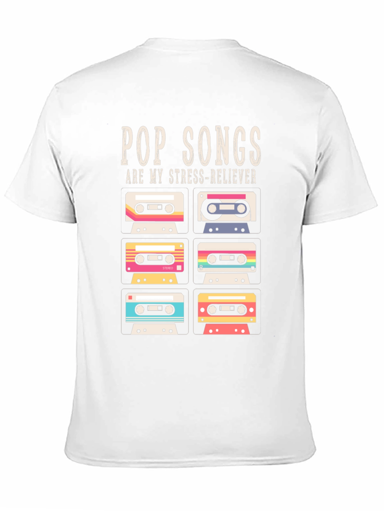 Camiseta Retro Pop Songs Stress-Reliever