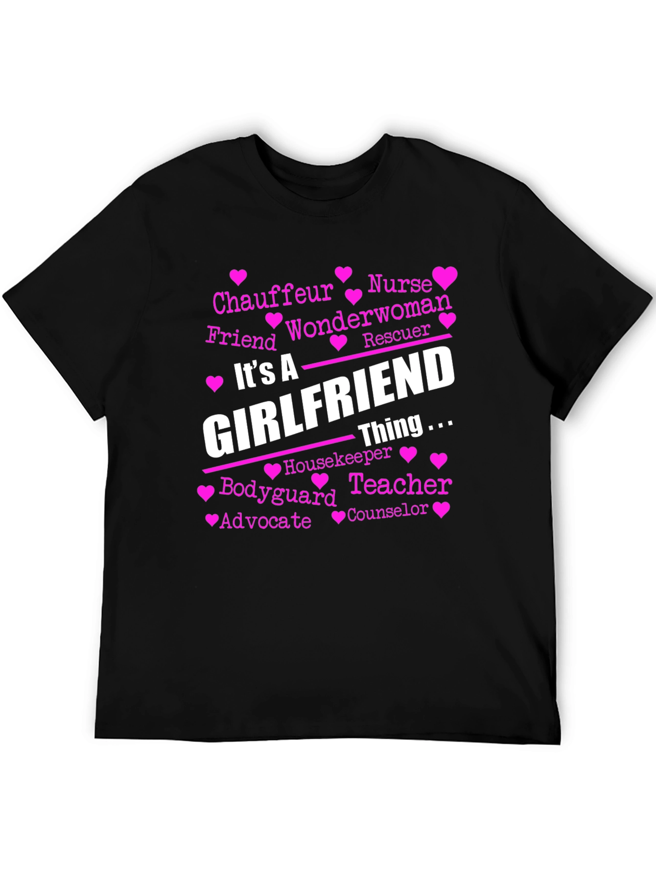 Camiseta Negra Its A Girlfriend Thing