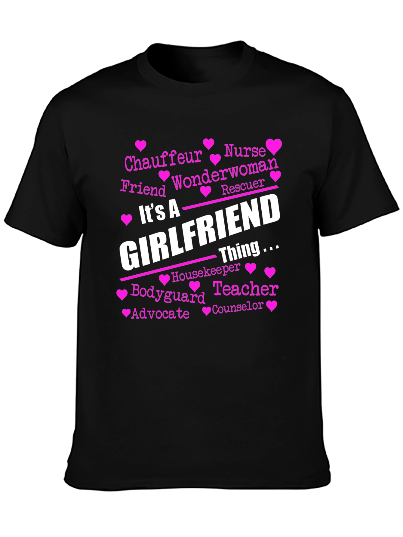Camiseta Negra Its A Girlfriend Thing