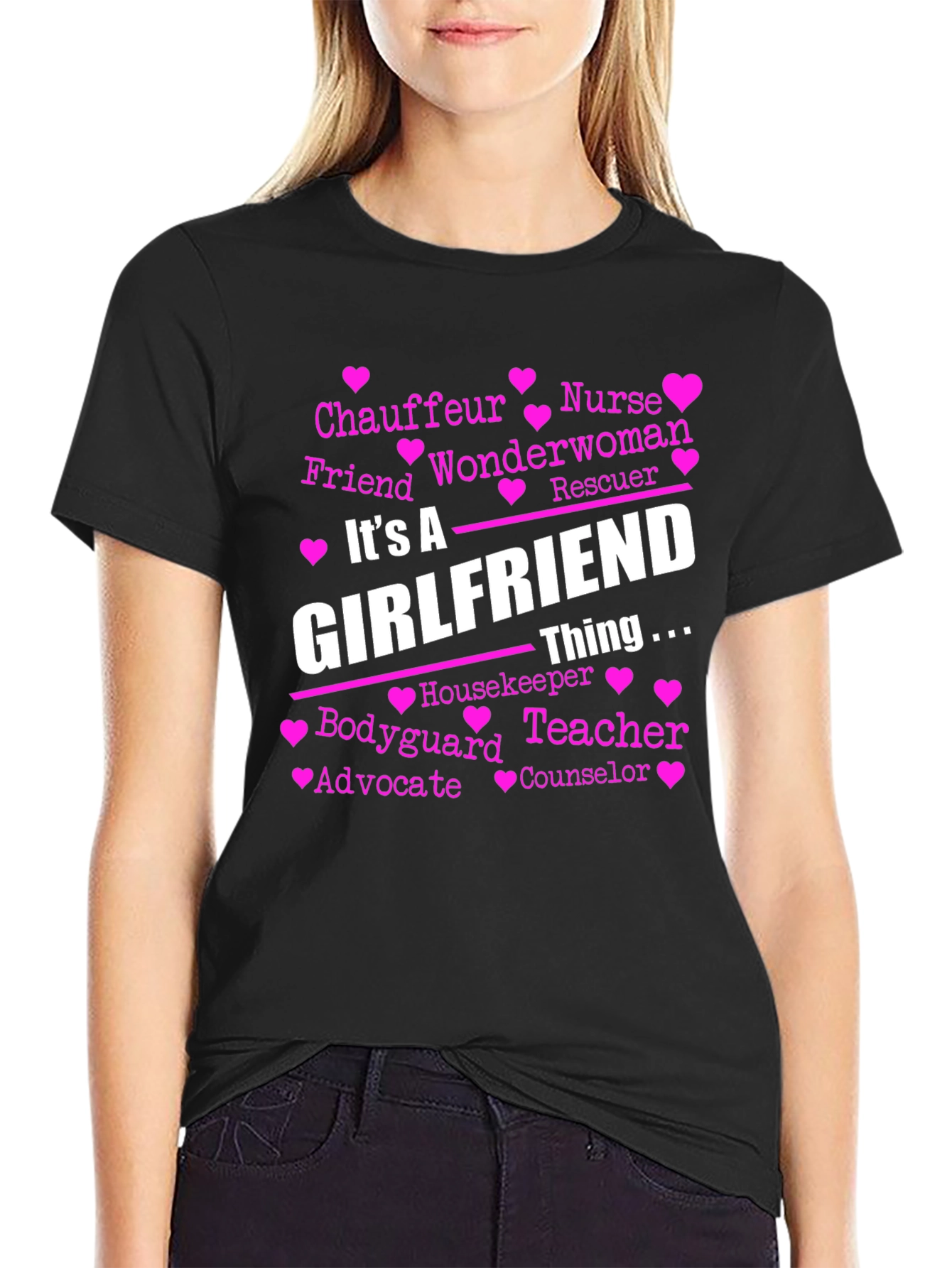 Camiseta Negra Its A Girlfriend Thing