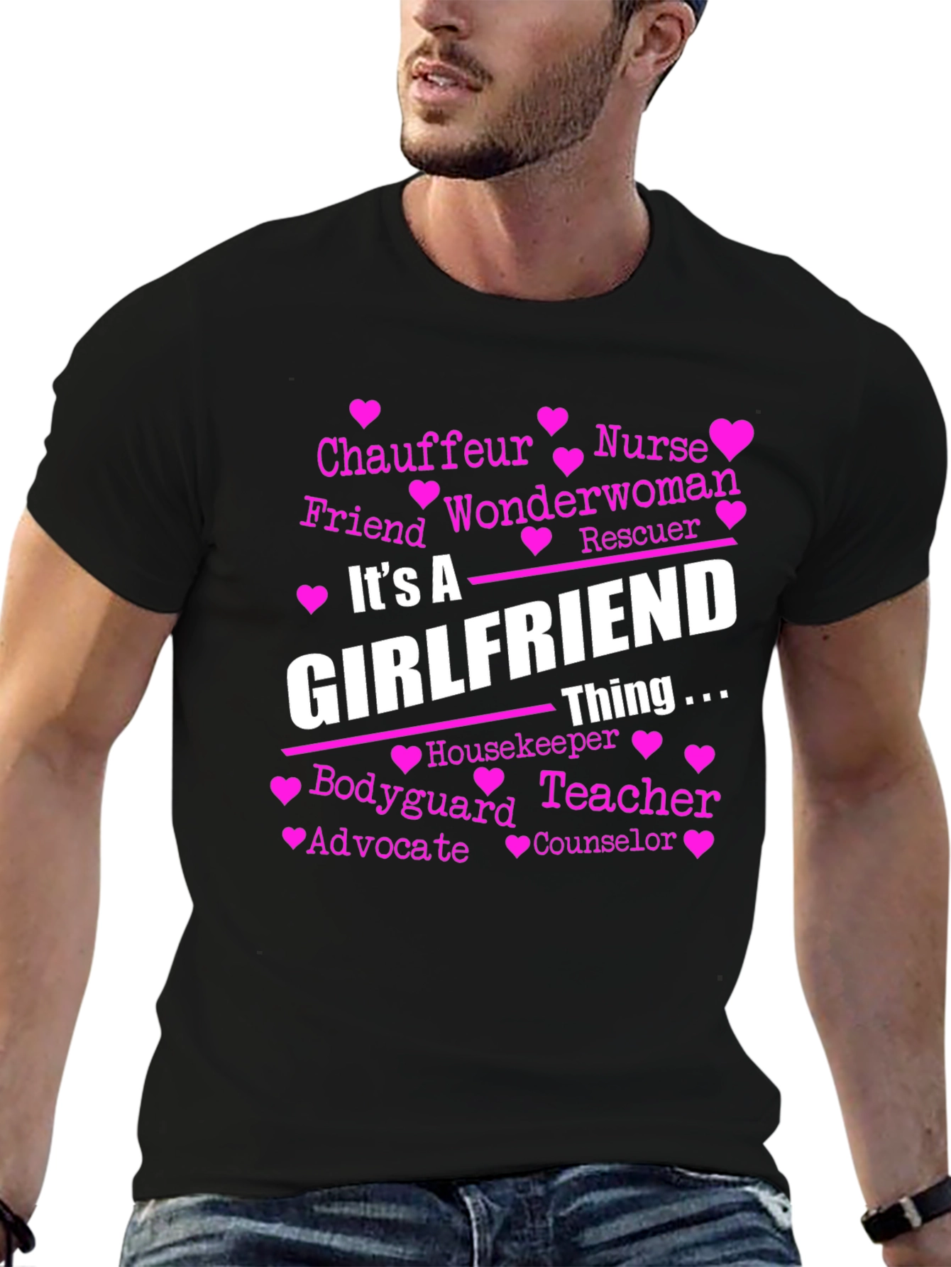 Camiseta Negra Its A Girlfriend Thing