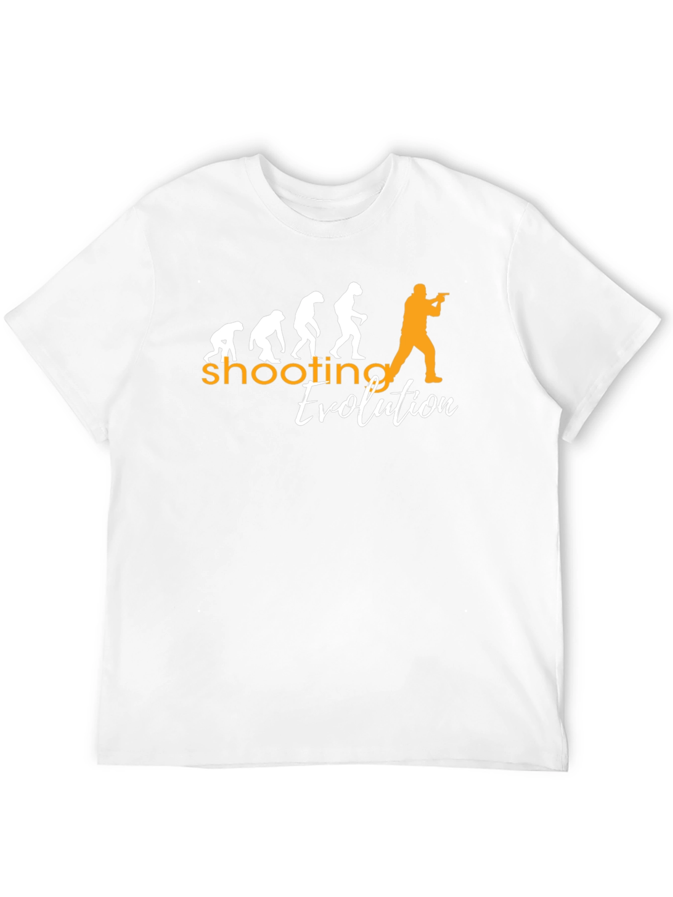 Camiseta Negra con Diseño de Evolución del Tiro