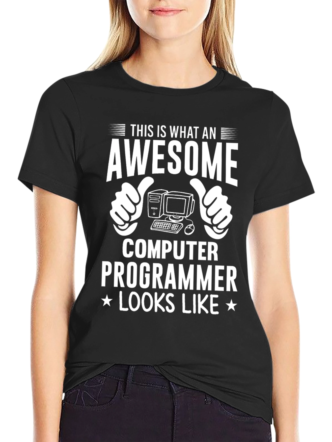Camiseta Programador Awesome Looks Like