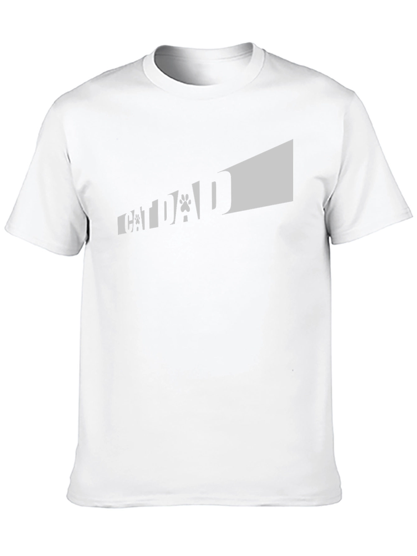 Camiseta Negra Cat Dad para Amantes de los Gatos