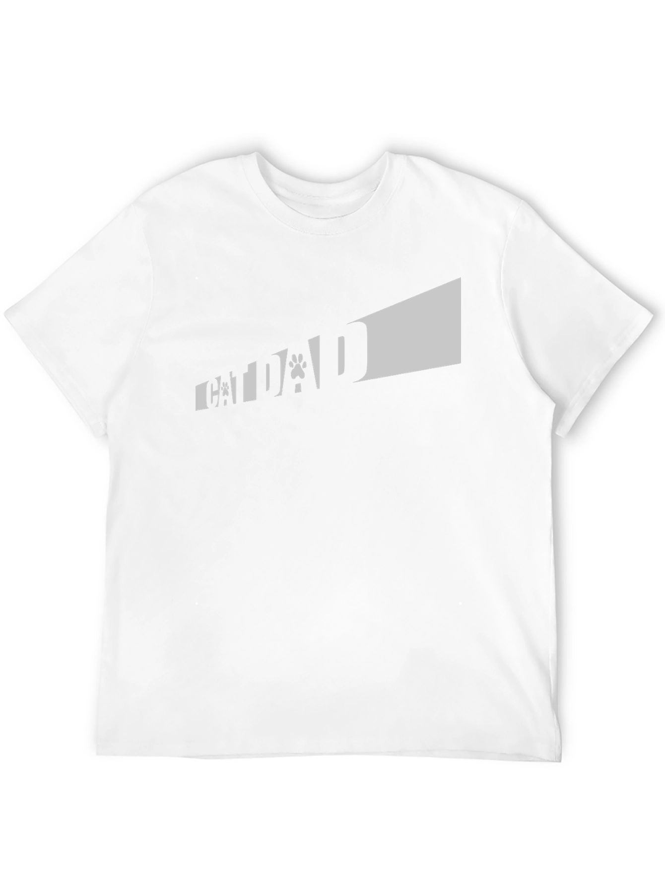 Camiseta Negra Cat Dad para Amantes de los Gatos