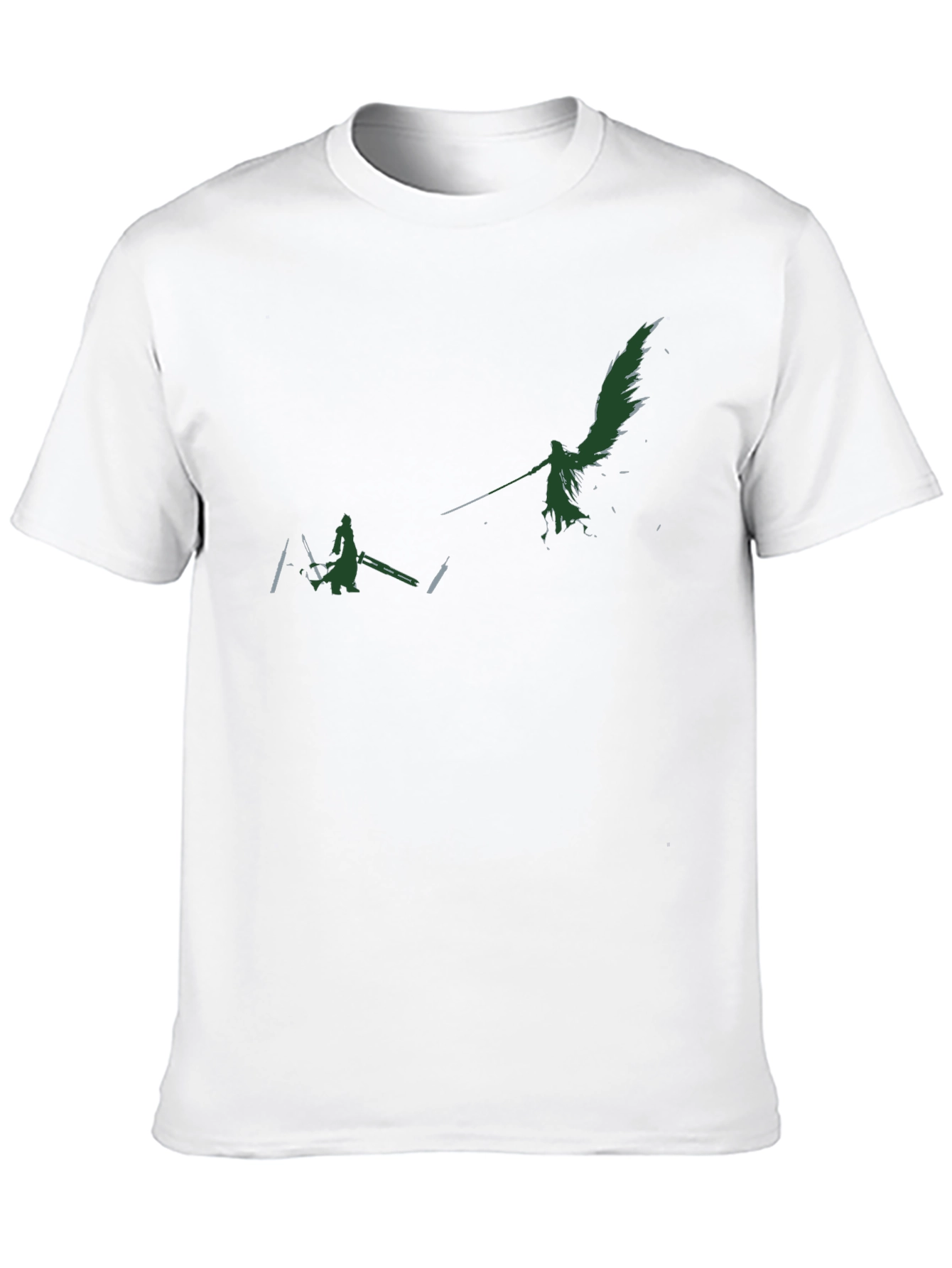 Camiseta Negra con Diseño de Personajes de Videojuegos