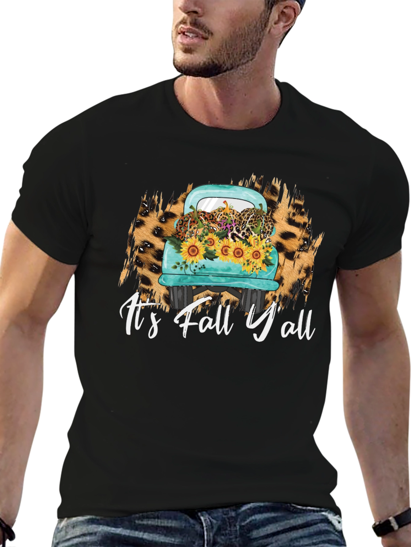 Camiseta Its Fall Yall Camioneta Calabazas