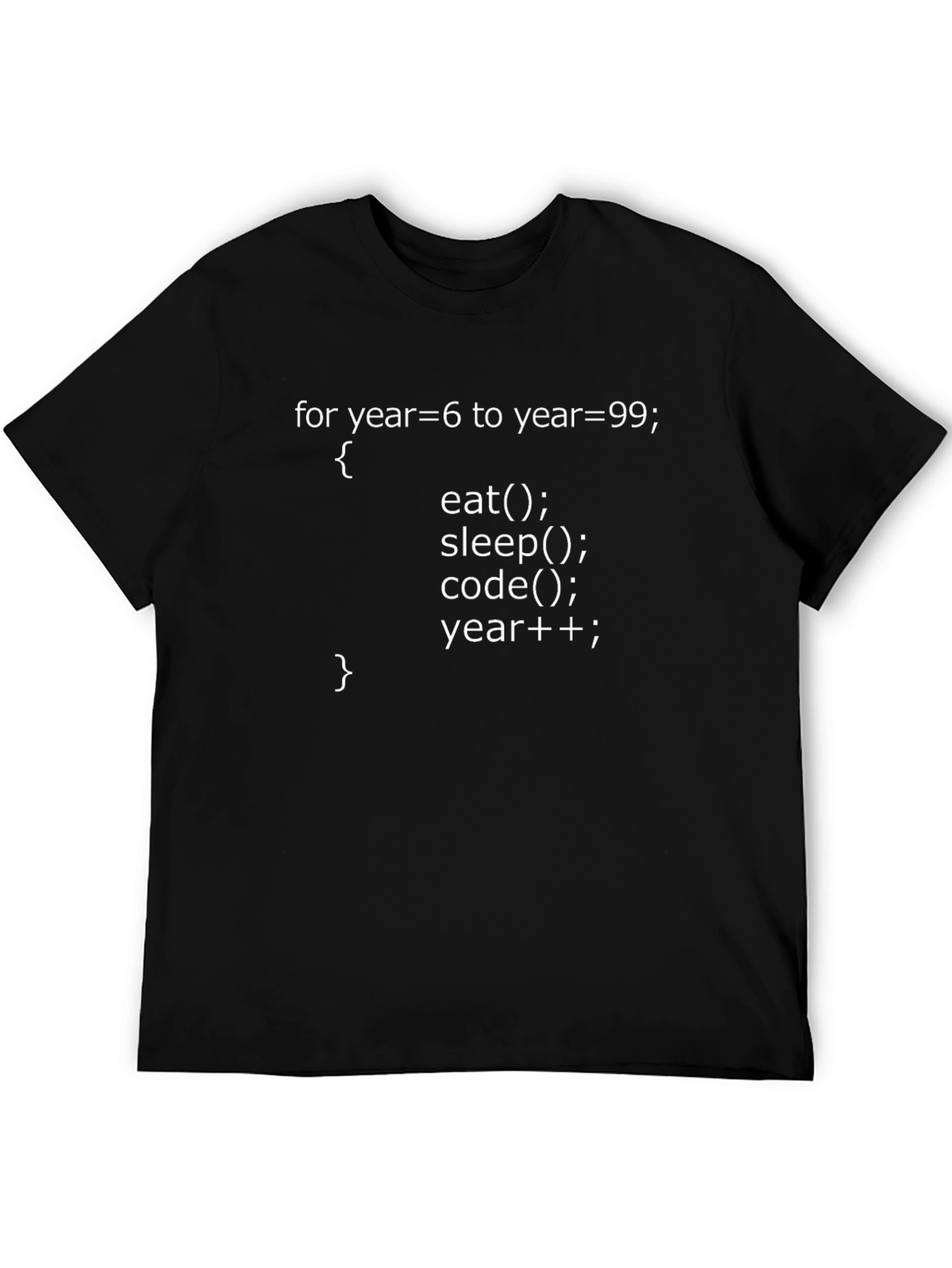 Camiseta Negra con Diseño de Código para Programadores