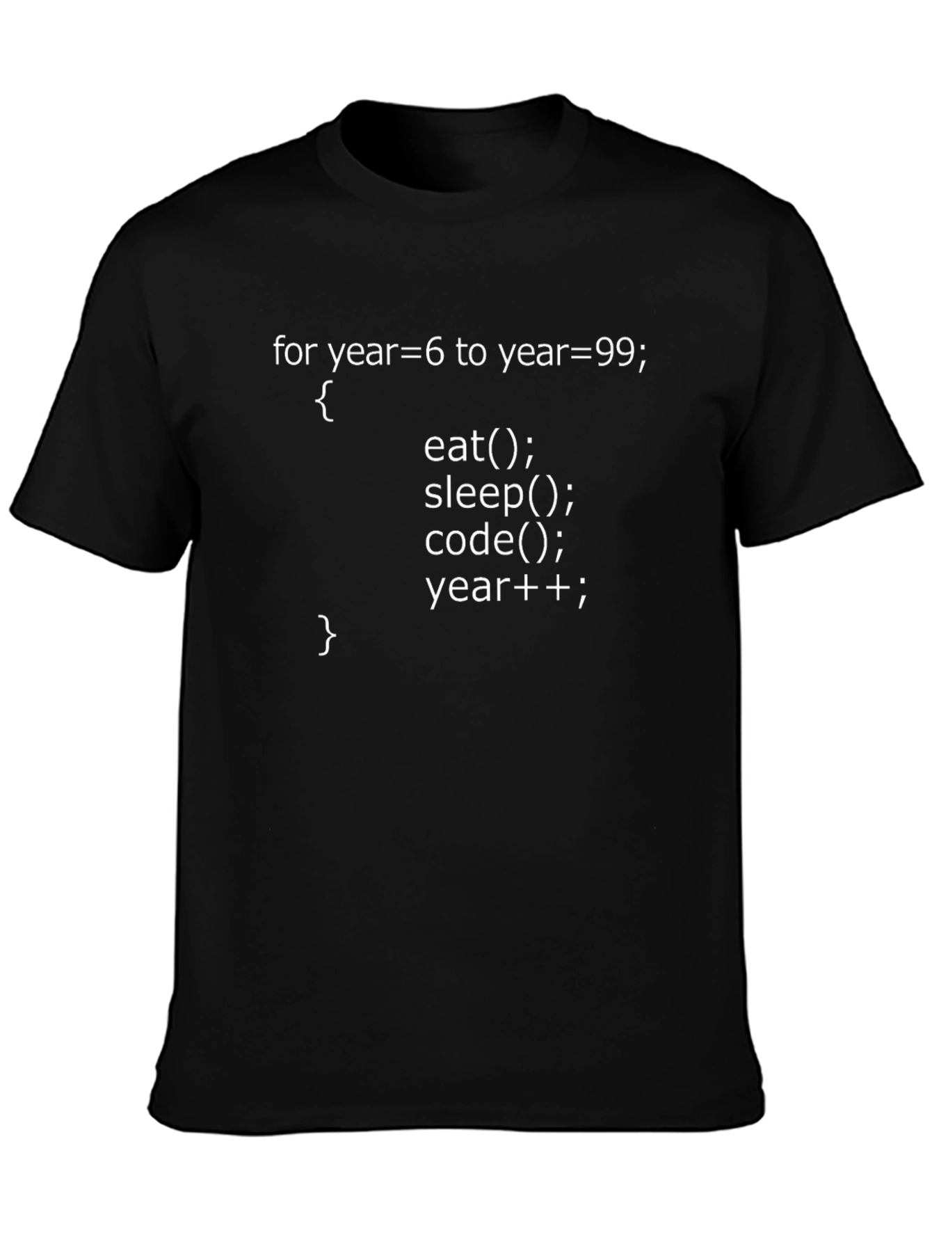 Camiseta Negra con Diseño de Código para Programadores