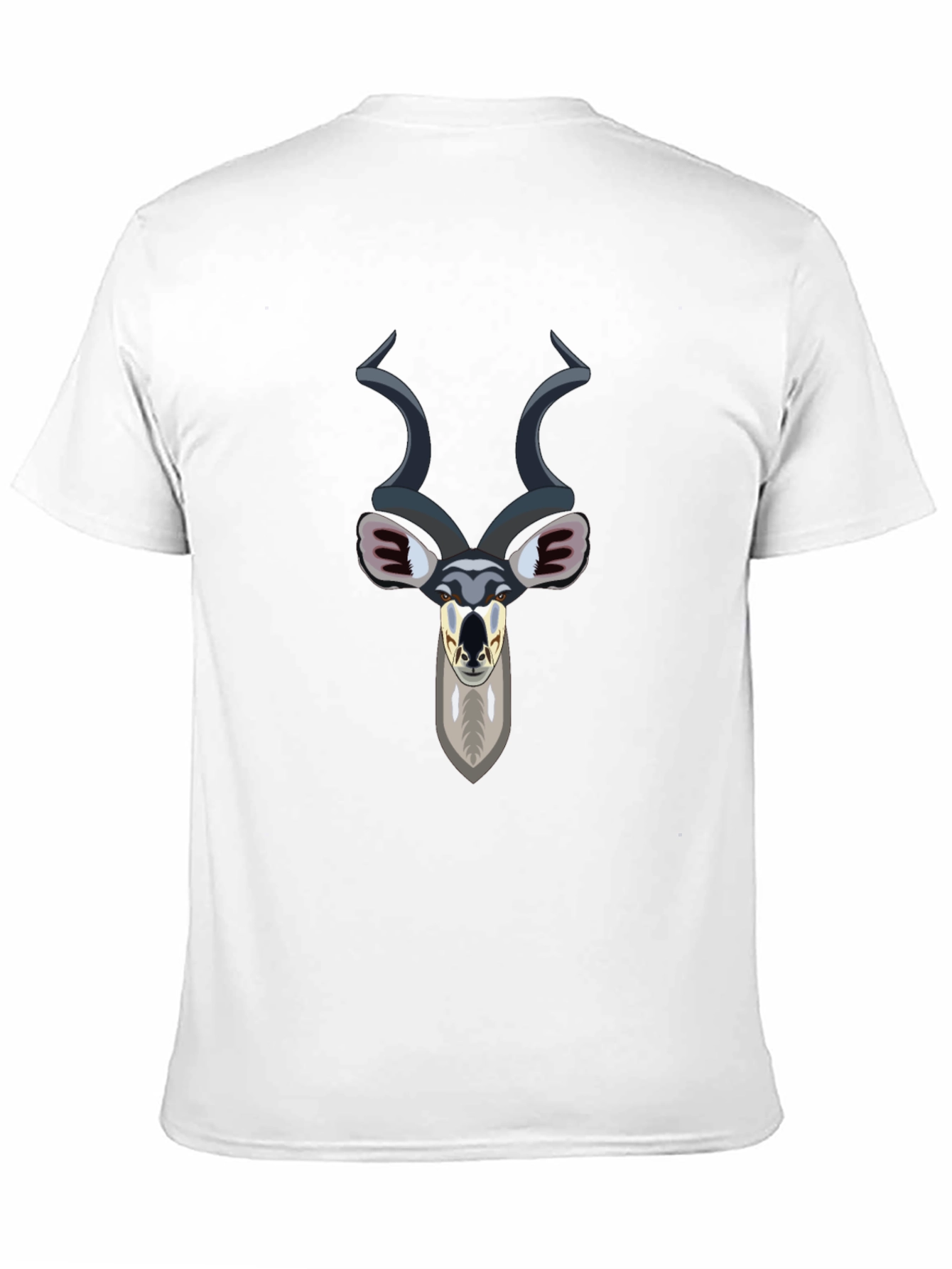 Camiseta Negra con Diseño de Antílope Kudu