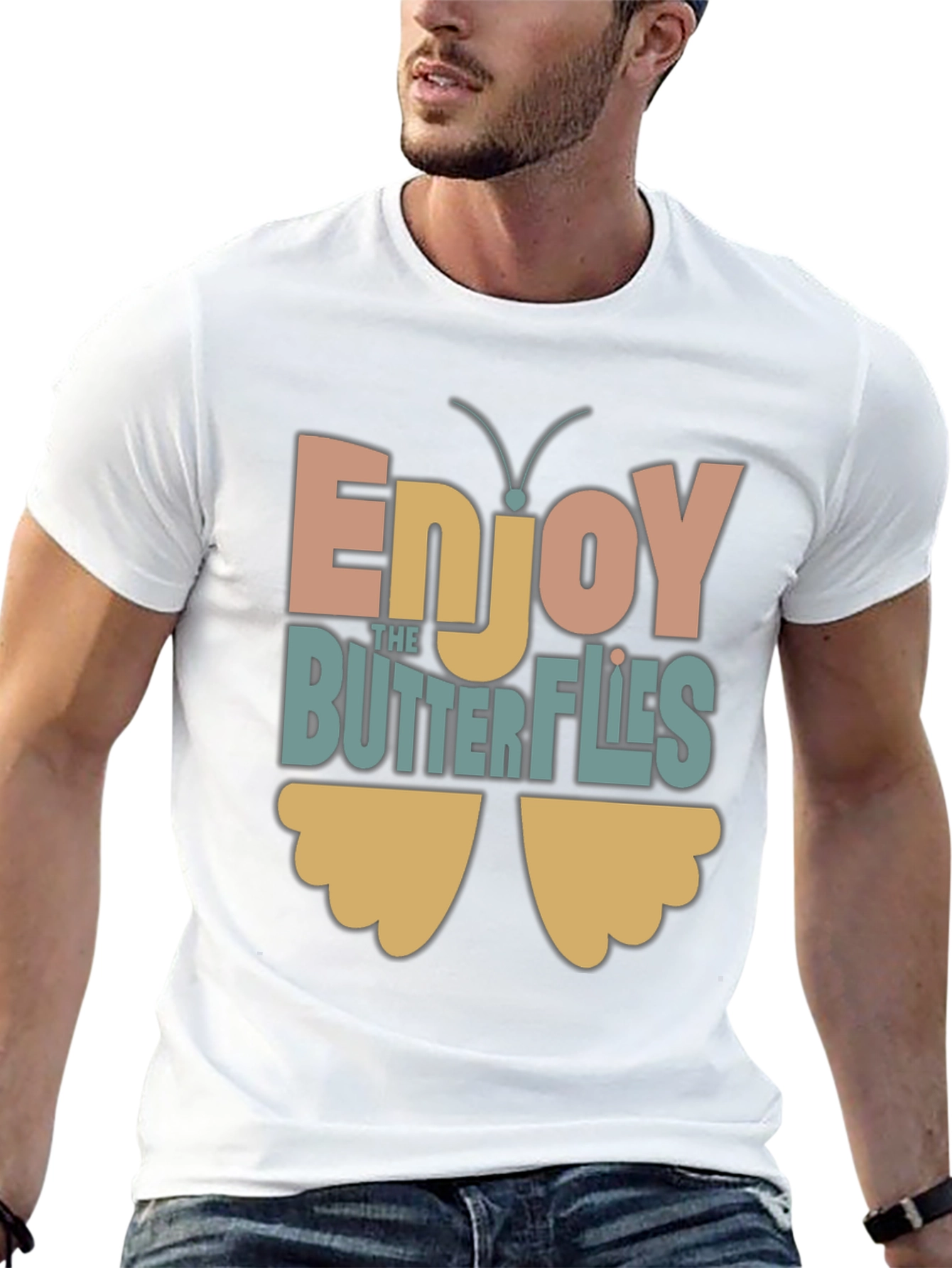 Camiseta Enjoy the Butterflies para Hombre
