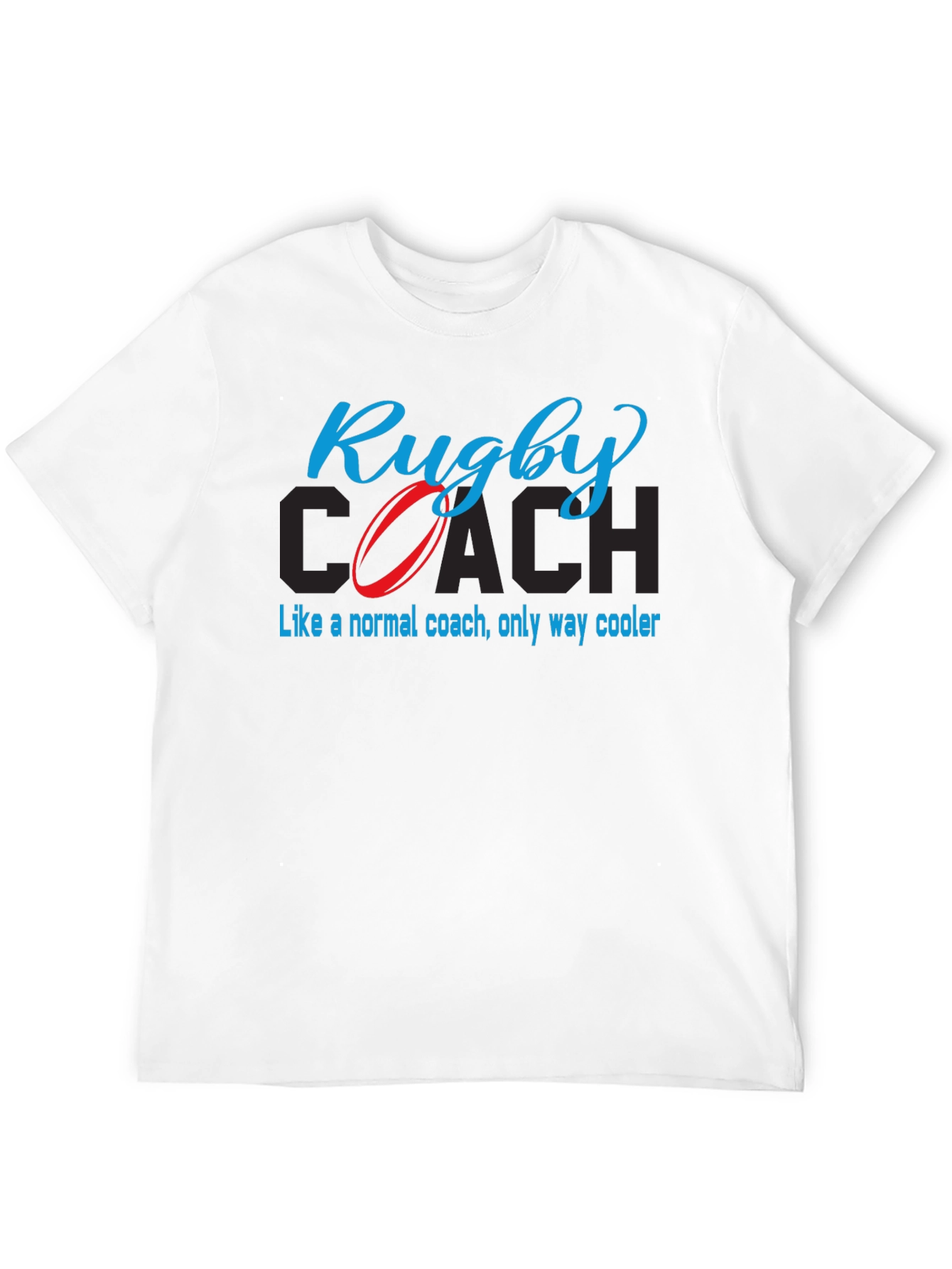 Camiseta Negra Rugby Coach - Estilo Único