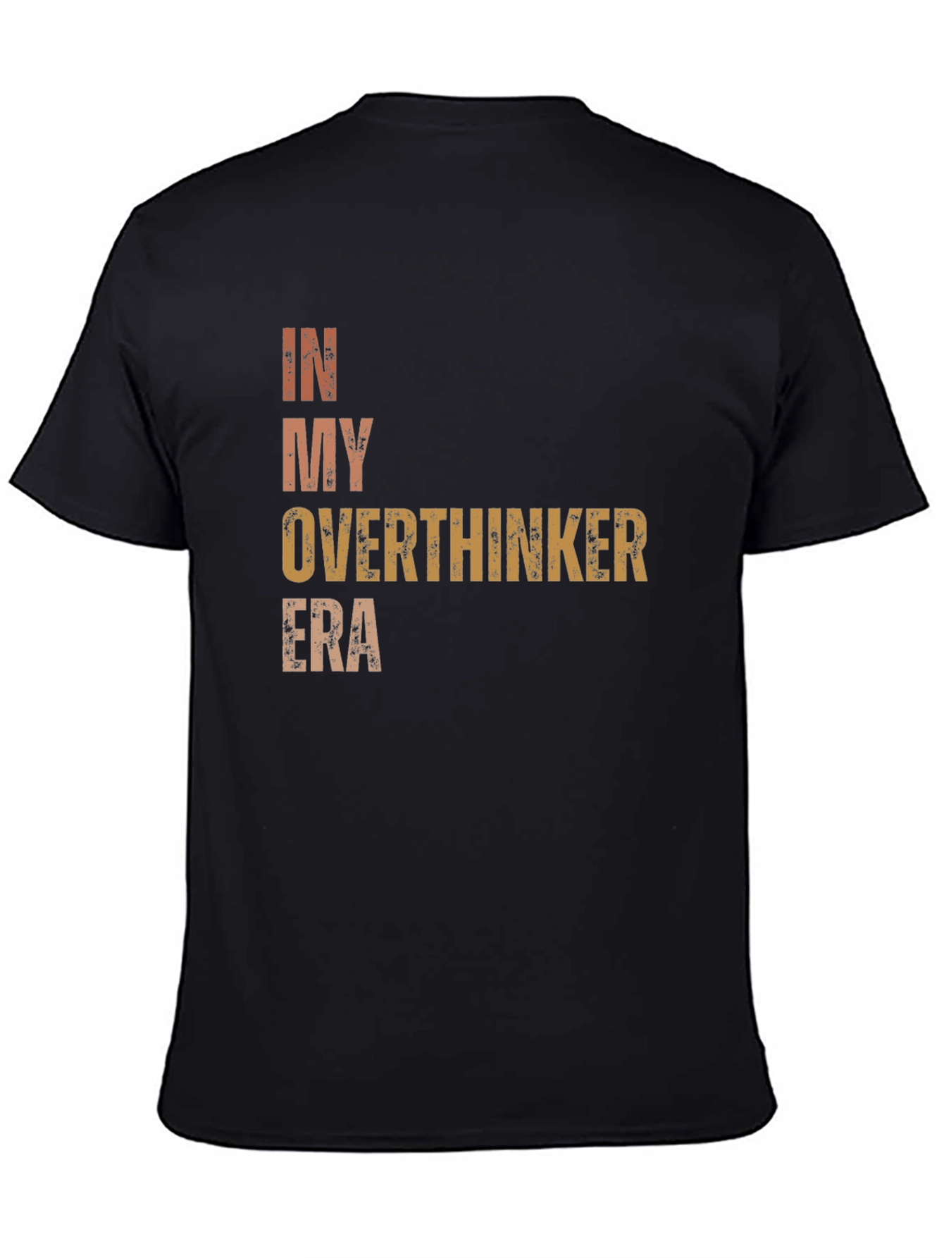 Camiseta Negra In My Overthinker Era Unisex