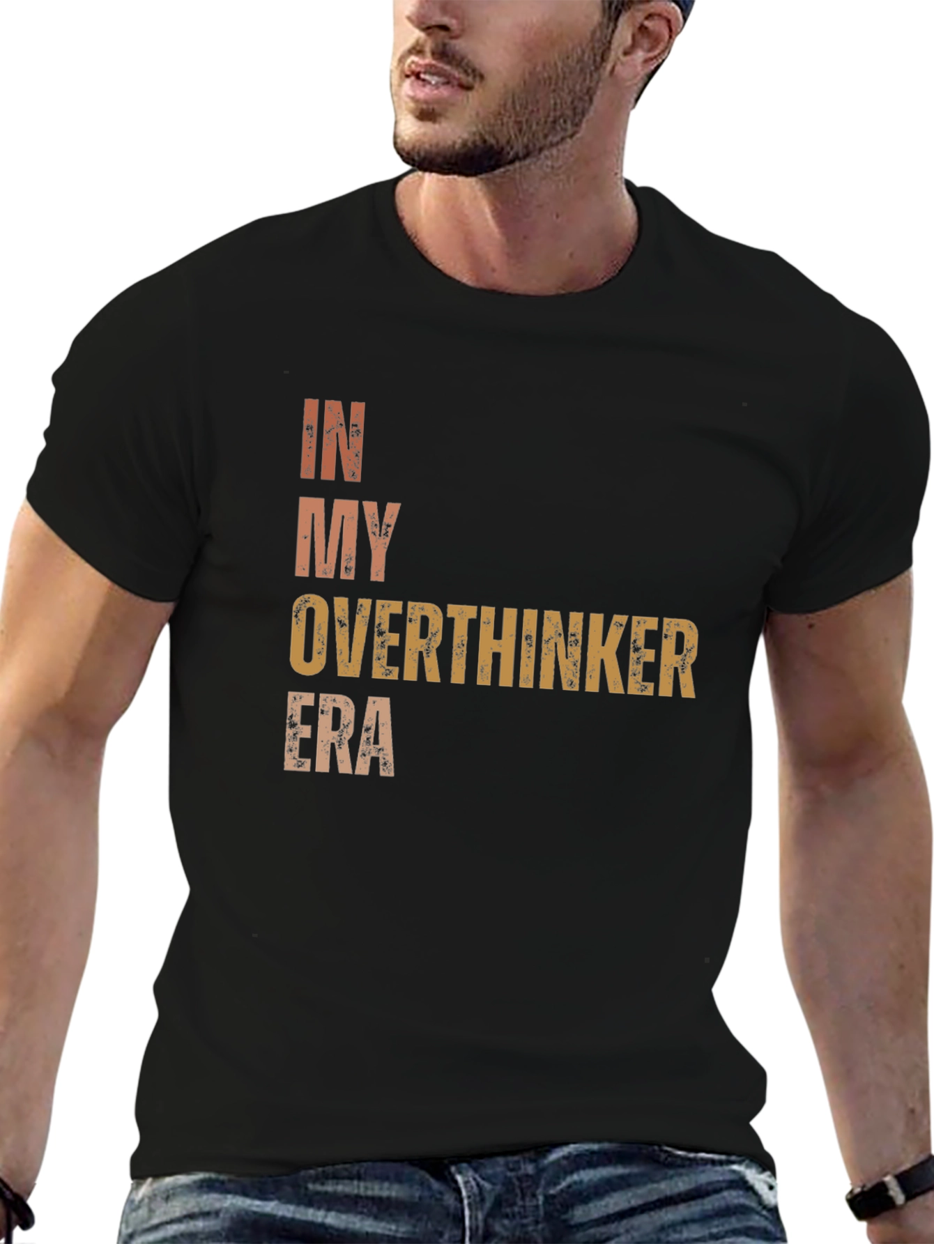 Camiseta Negra In My Overthinker Era Unisex