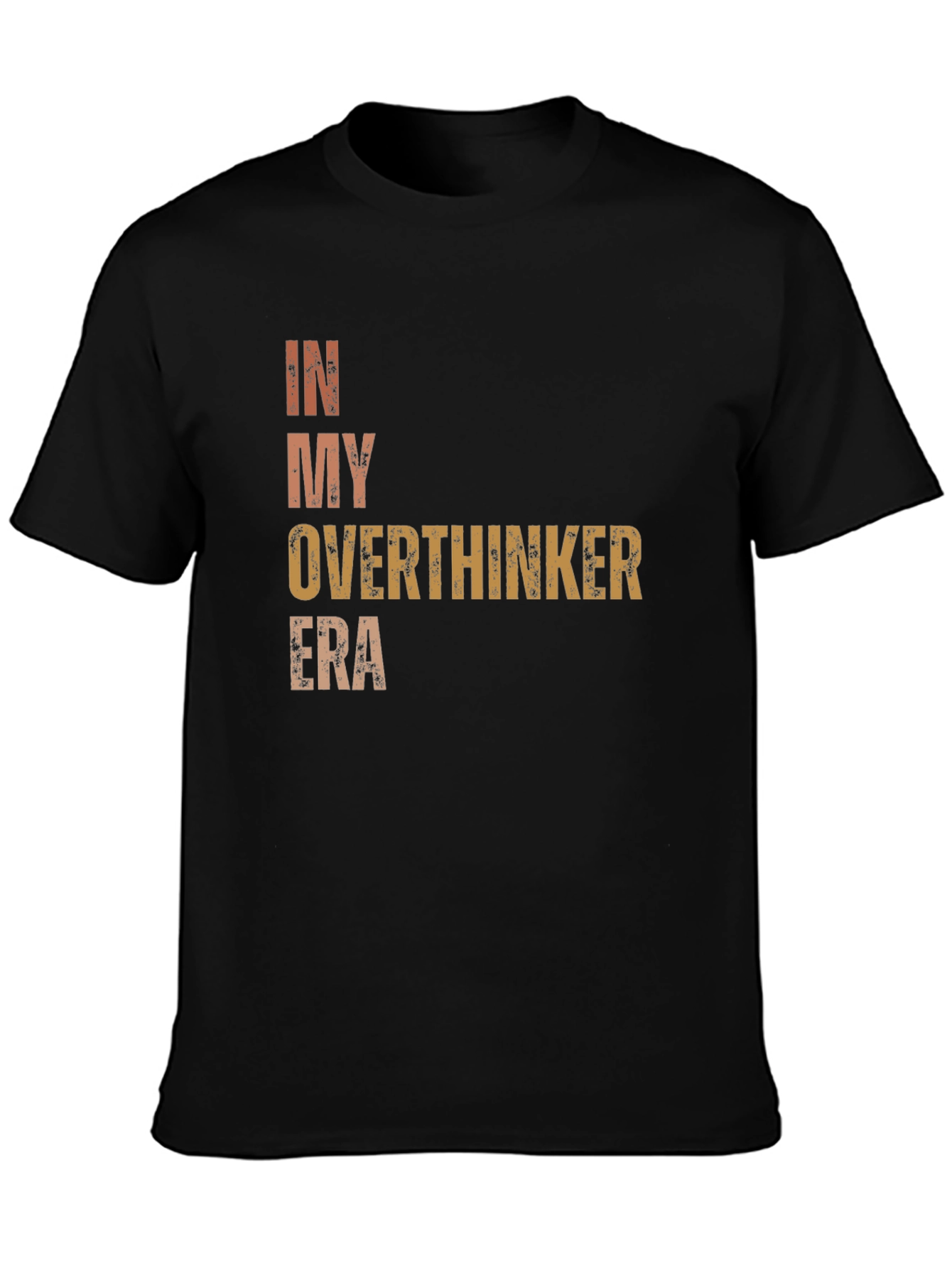 Camiseta Negra In My Overthinker Era Unisex