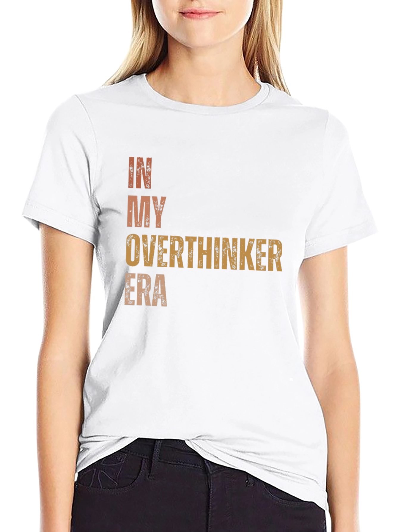 Camiseta Negra In My Overthinker Era Unisex