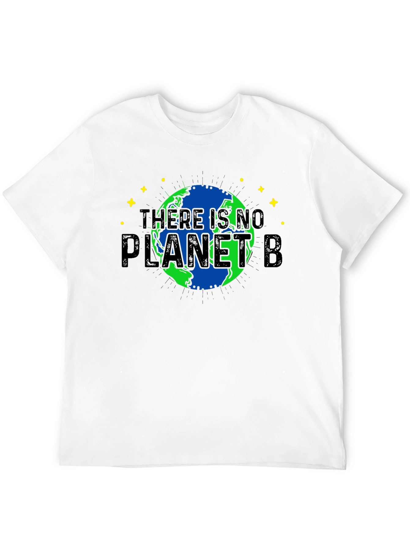 Camiseta Negra No Hay Planeta B para Conciencia Ambiental