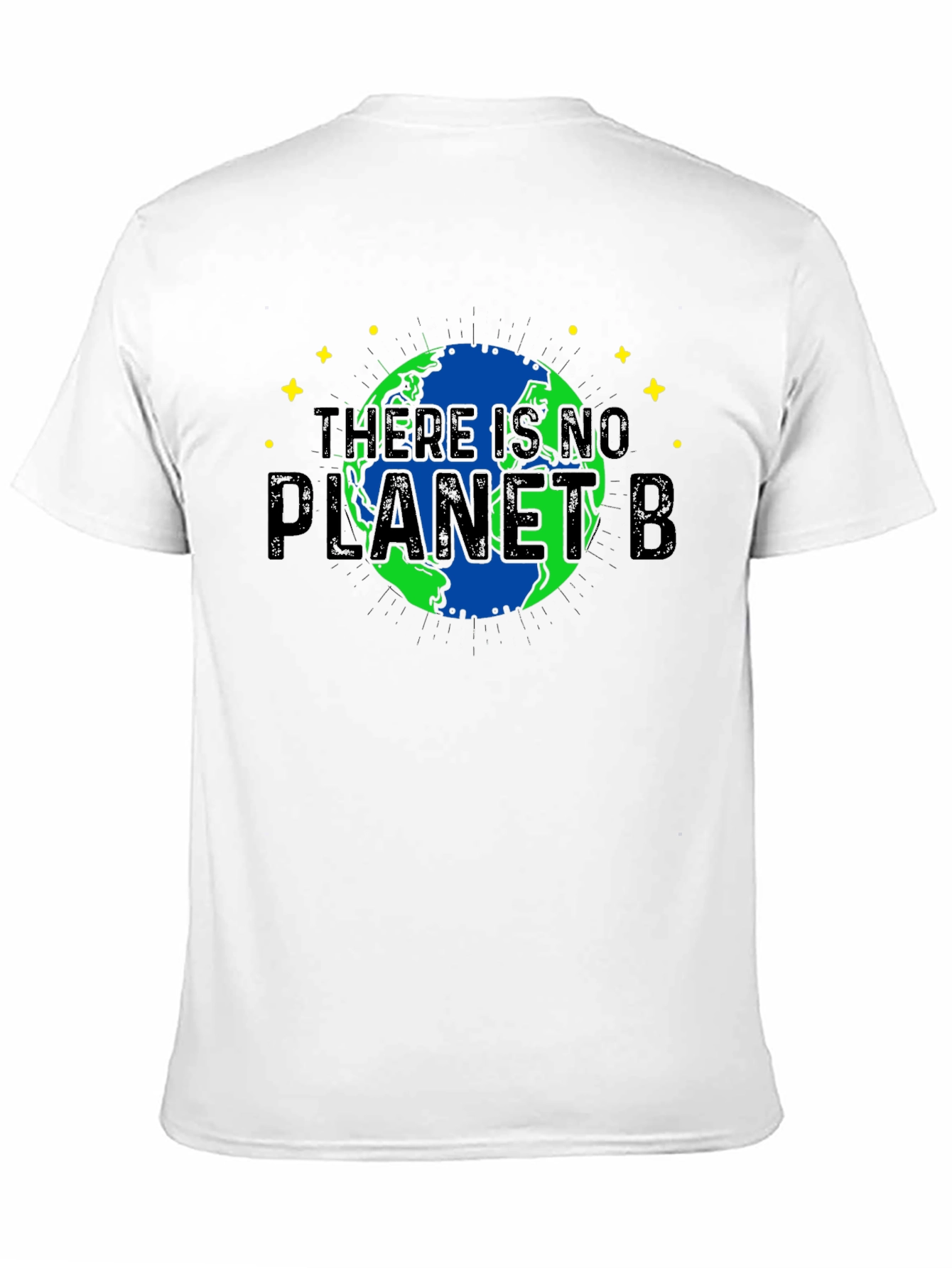 Camiseta Negra No Hay Planeta B para Conciencia Ambiental