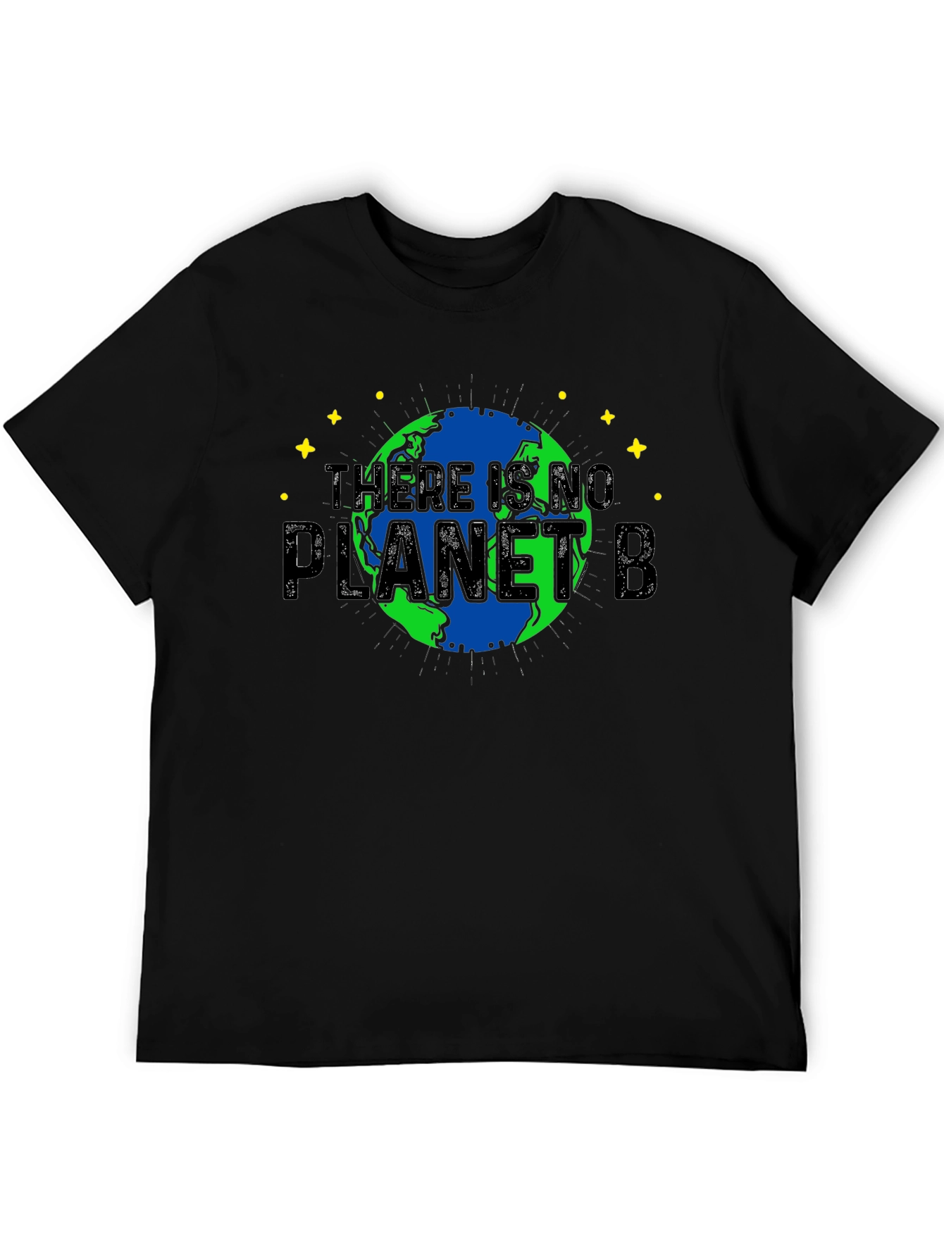 Camiseta Negra No Hay Planeta B para Conciencia Ambiental