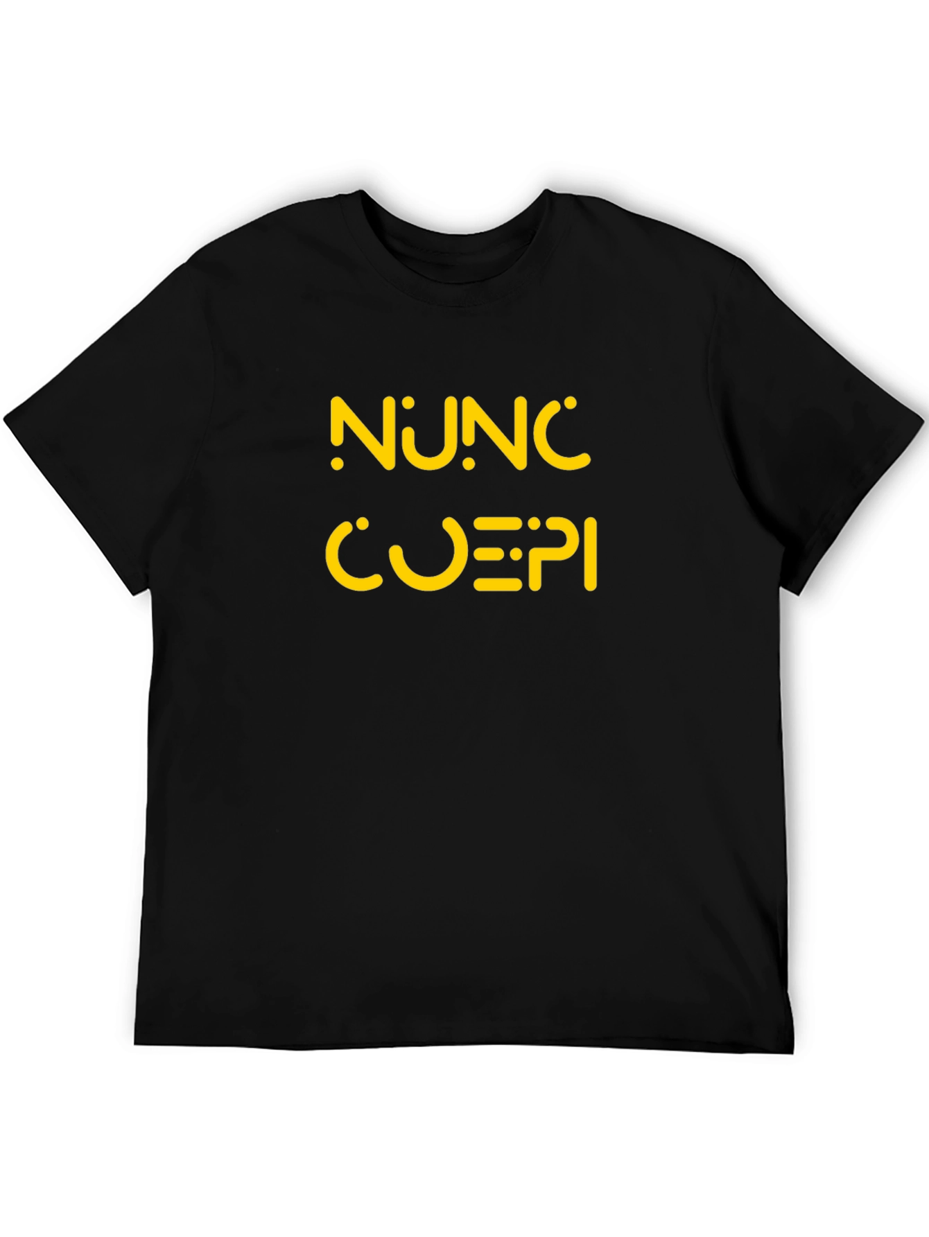 Camiseta Negra NUNC CUEPI Diseño Original